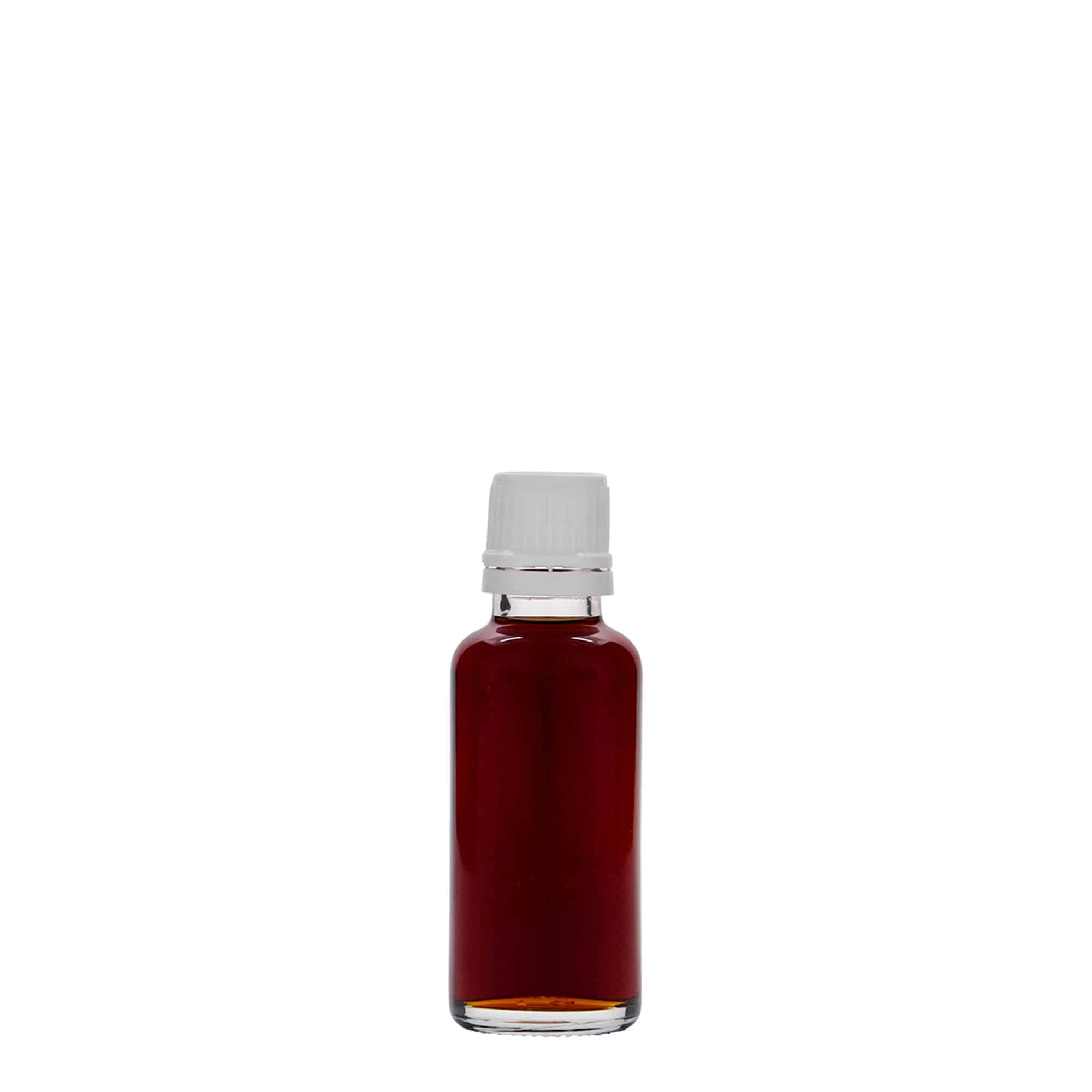 30 ml Medizinflasche, Glas, Mündung: DIN 18