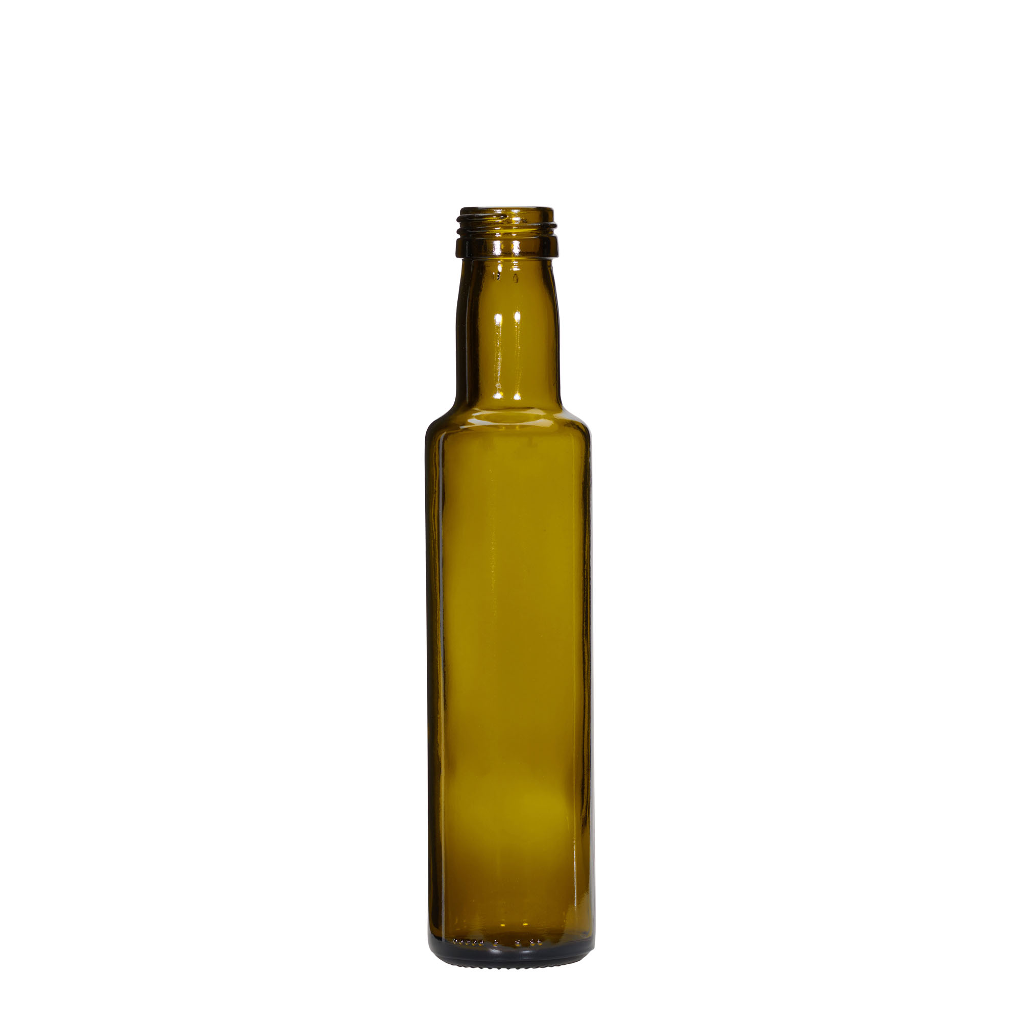 250 ml Glasflasche „Dorica“, antikgrün, Mündung: PP 31,5