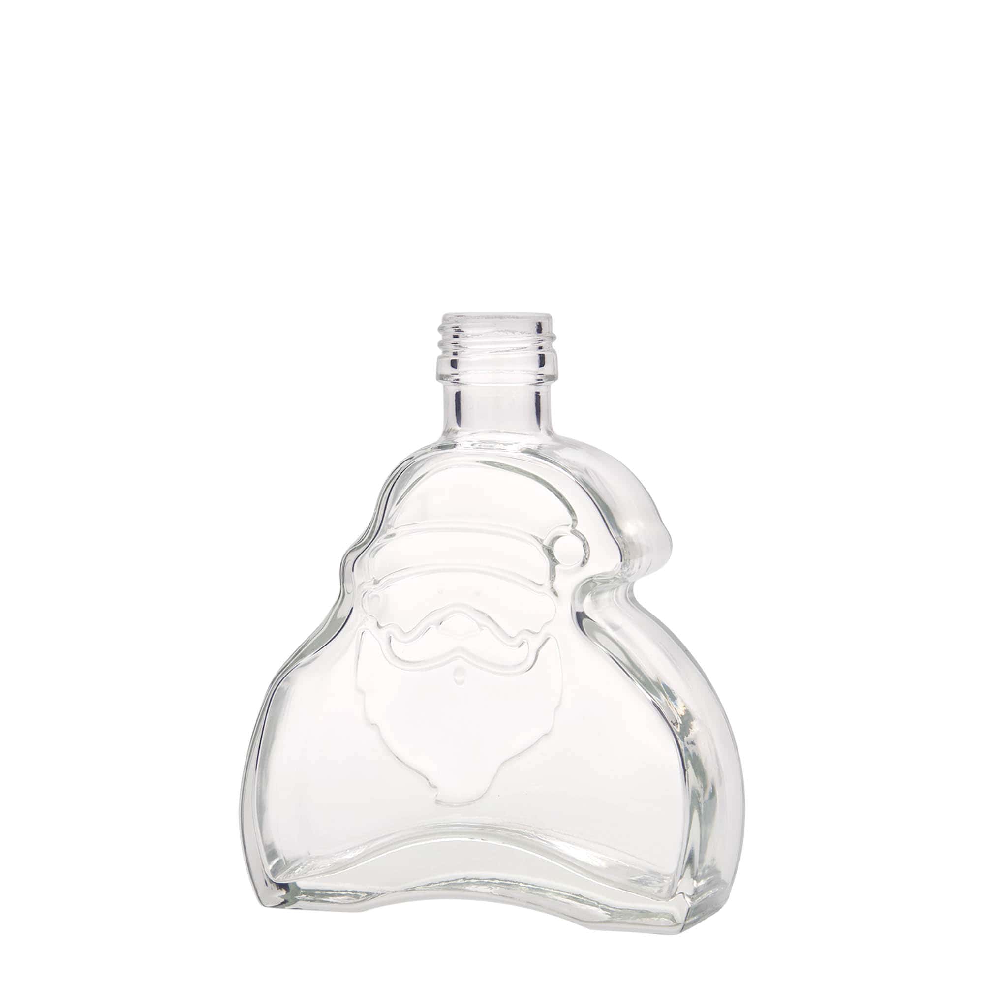 200 ml Glasflasche „Santa Claus“, Mündung: PP 28