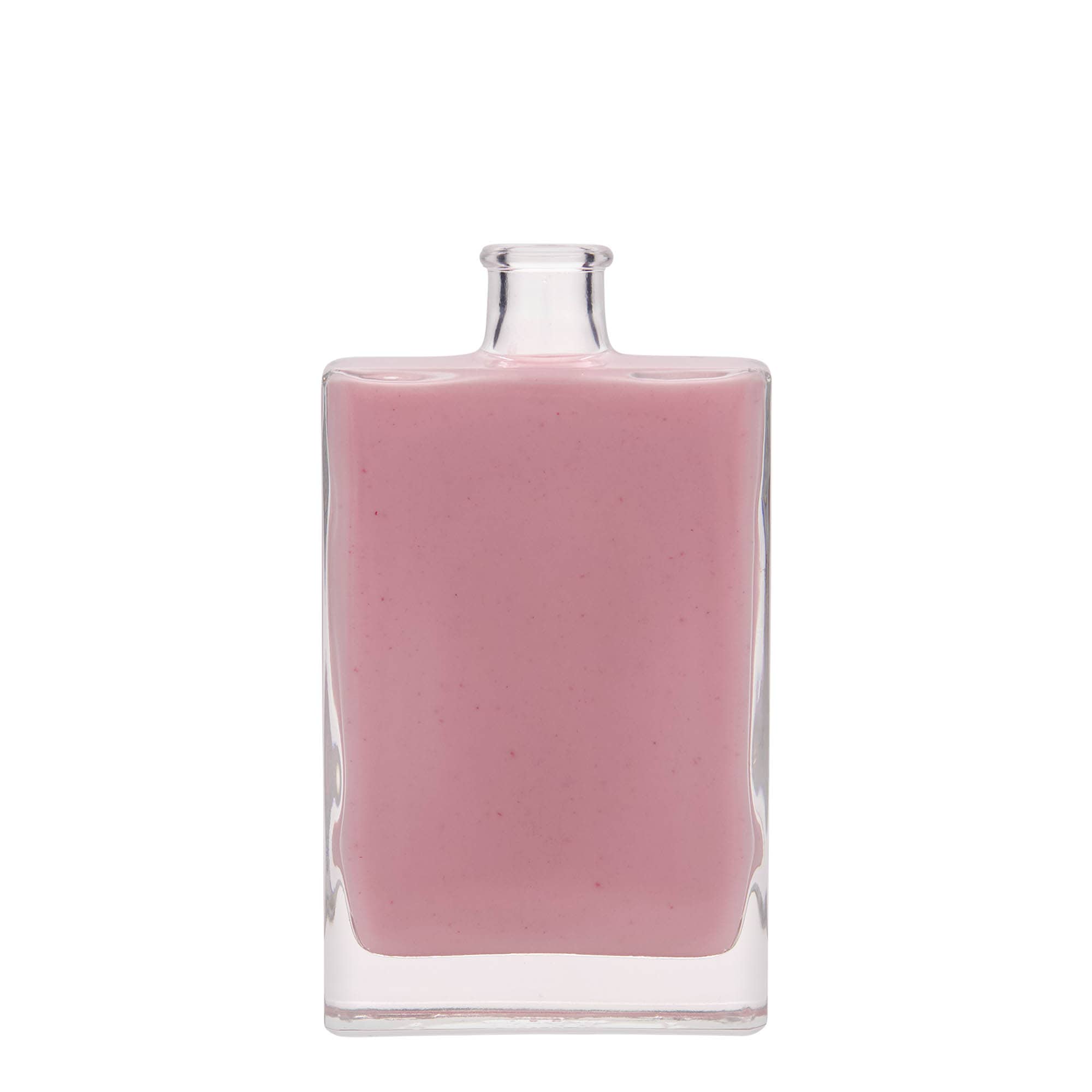 350 ml Glasflasche 'Julia', rechteckig, Mündung: Kork