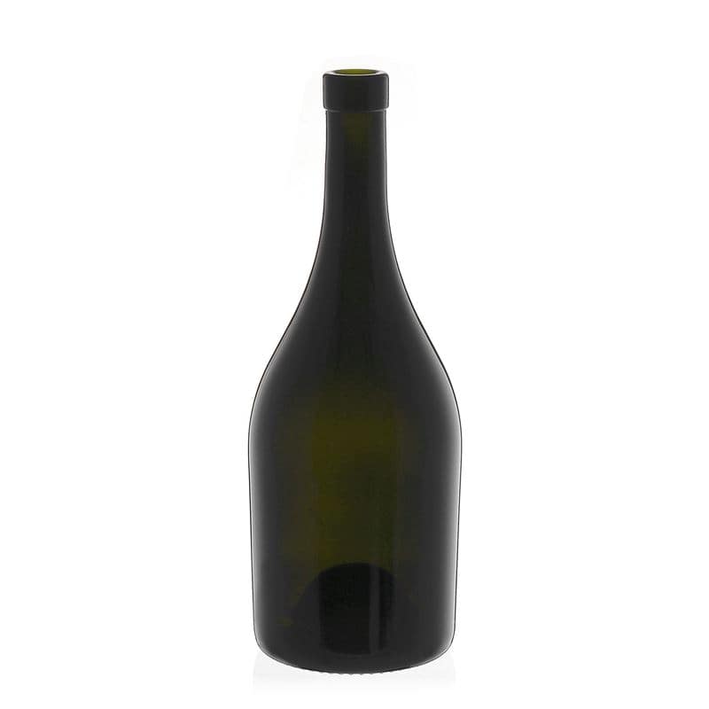 750 ml Weinflasche 'Exclusive', antikgrün, Mündung: Kork