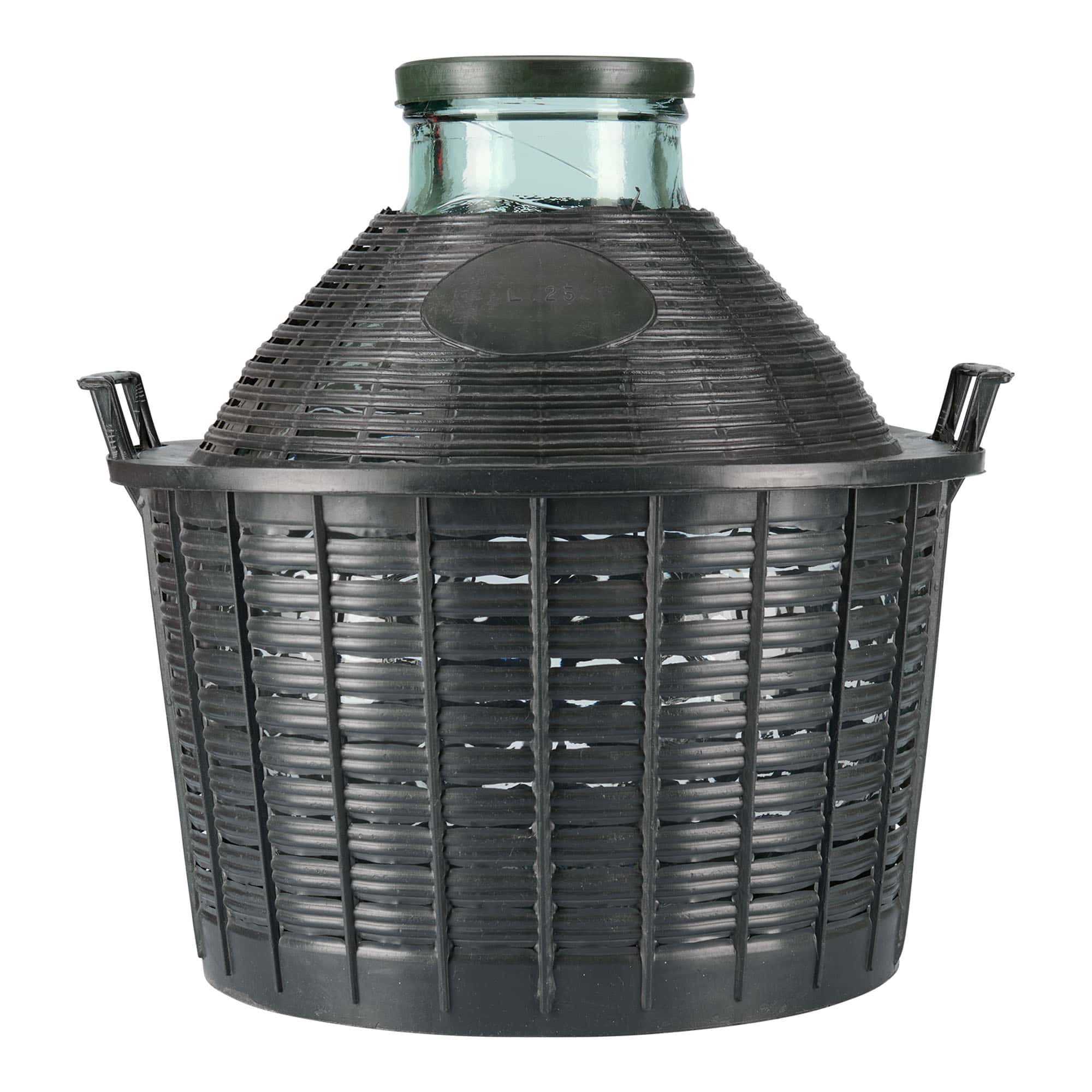 25 l Ballonflasche Weithals, Glas, Mündung: Stülpdeckel