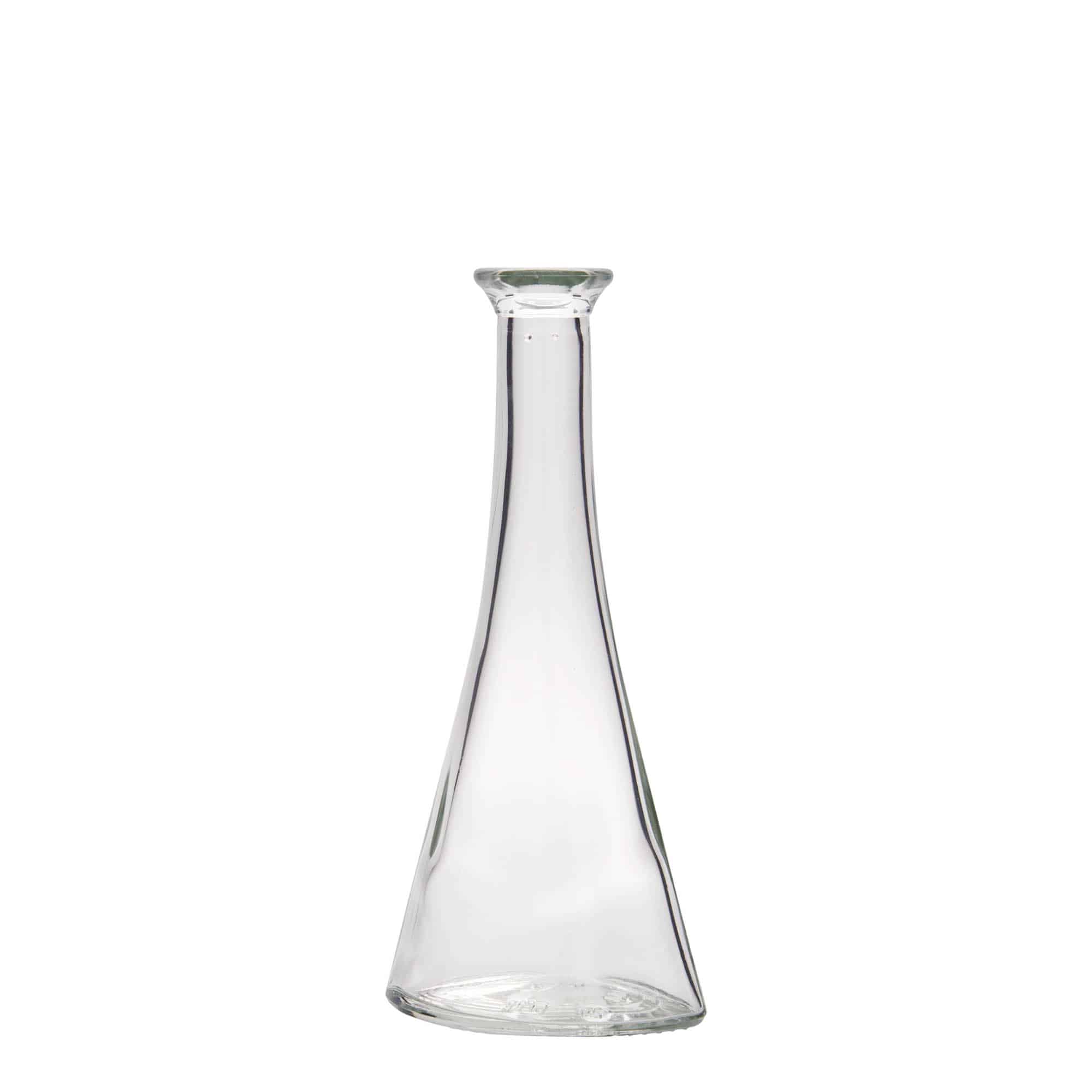100 ml Glasflasche 'Veronica', halbrund, Mündung: Kork