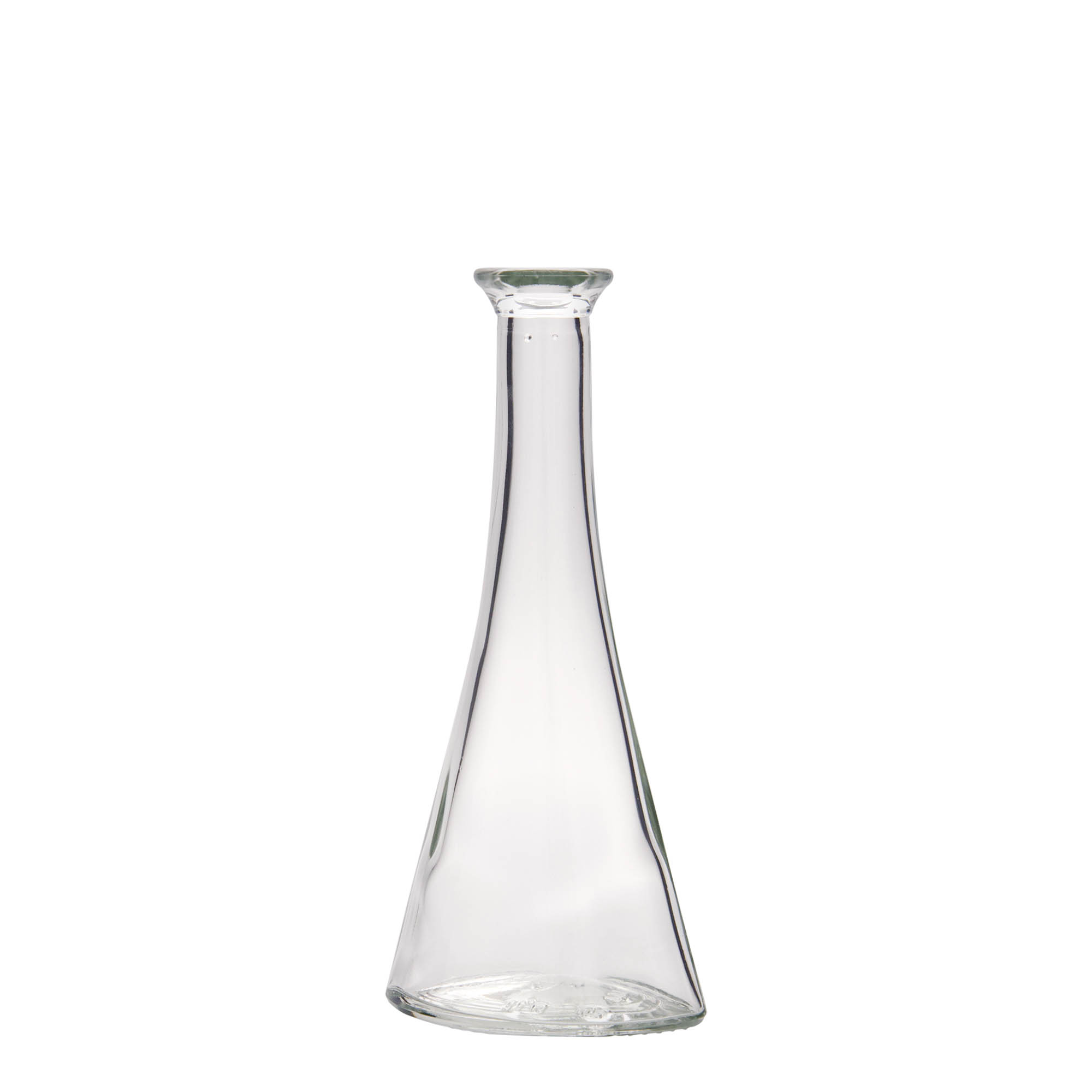 100 ml Glasflasche 'Veronica', halbrund, Mündung: Kork 100 ml Glasflasche 'Veronica', halbrund, Mündung: Kork