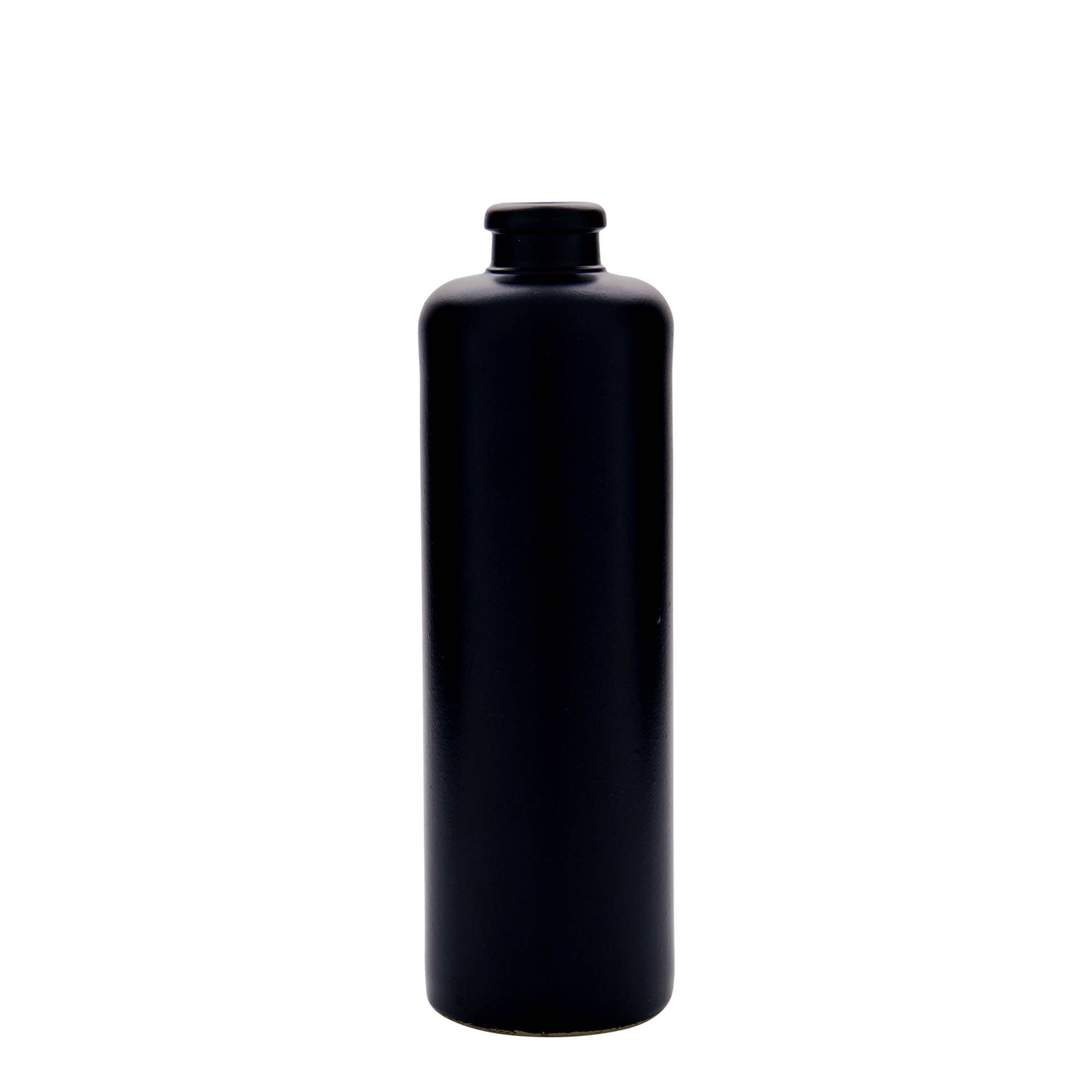 500 ml Tonkrug, Steinzeug, schwarz, Mündung: Kork 500 ml Tonkrug, Steinzeug, schwarz, Mündung: Kork