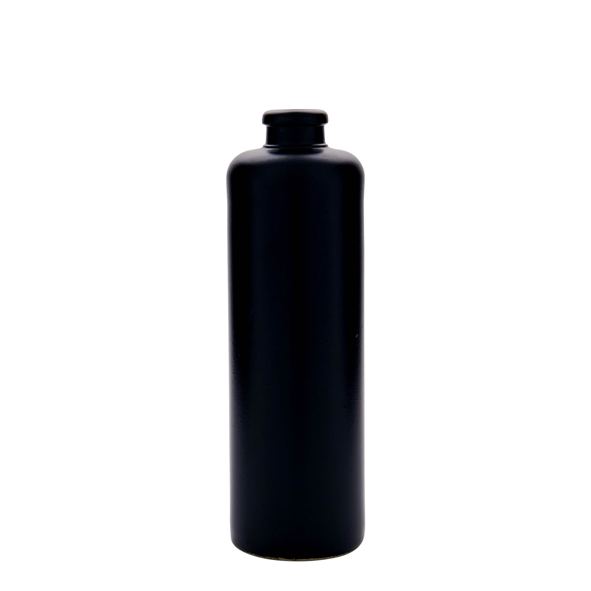 500 ml Tonkrug, Steinzeug, schwarz, Mündung: Kork 500 ml Tonkrug, Steinzeug, schwarz, Mündung: Kork