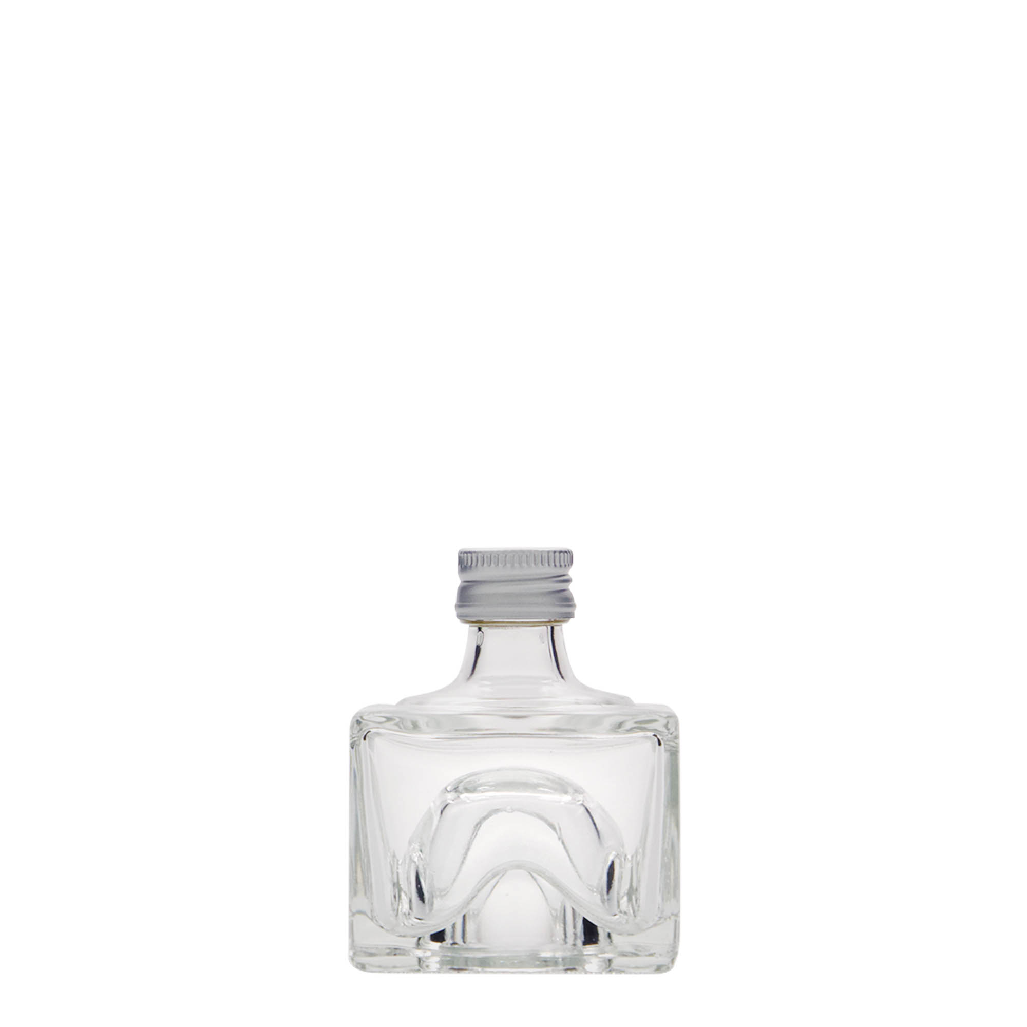 40 ml Glasflasche 'Cocolores', quadratisch, Mündung: PP 18
