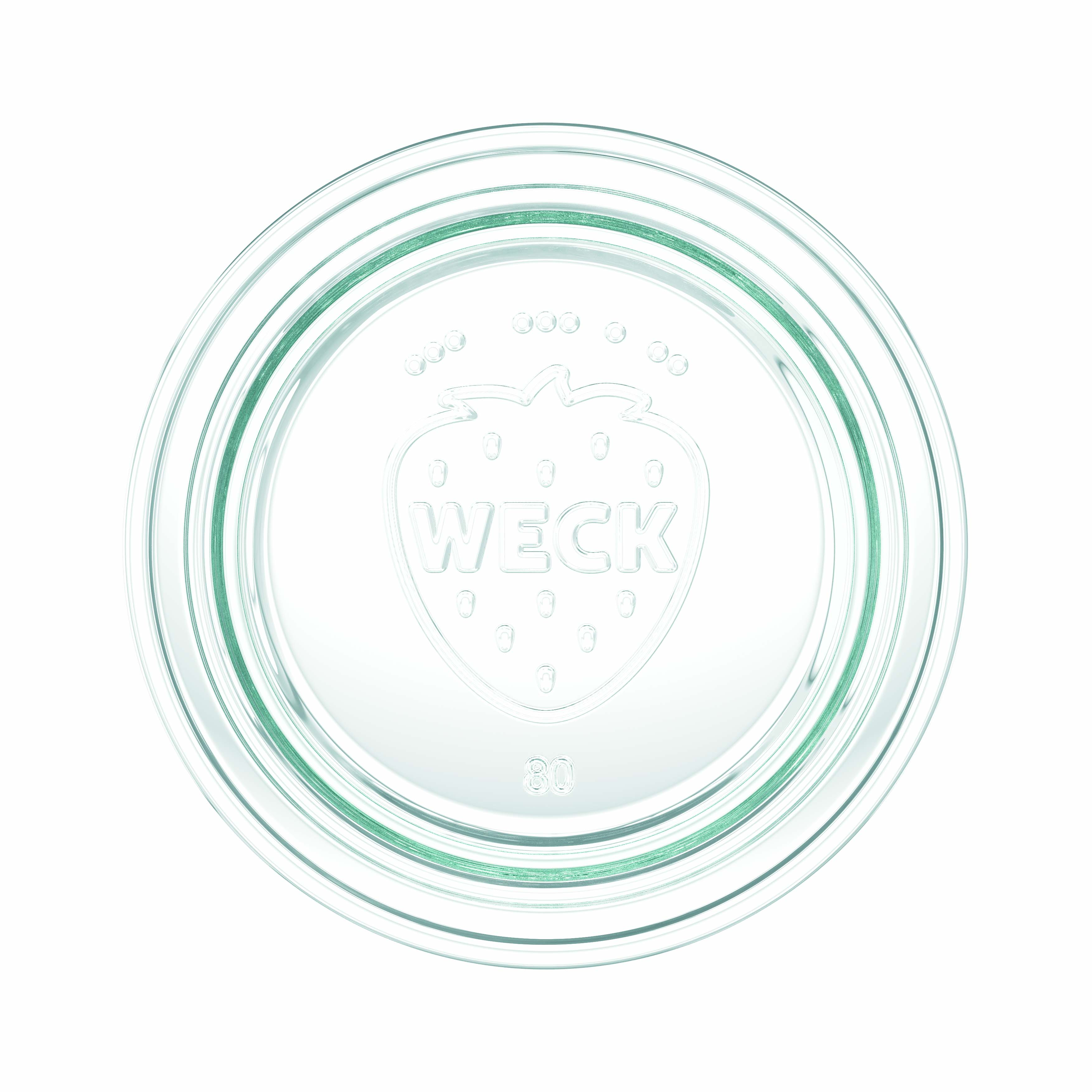 6x 290 ml WECK-Sturzglas hoch mit Glasdeckel RR 80