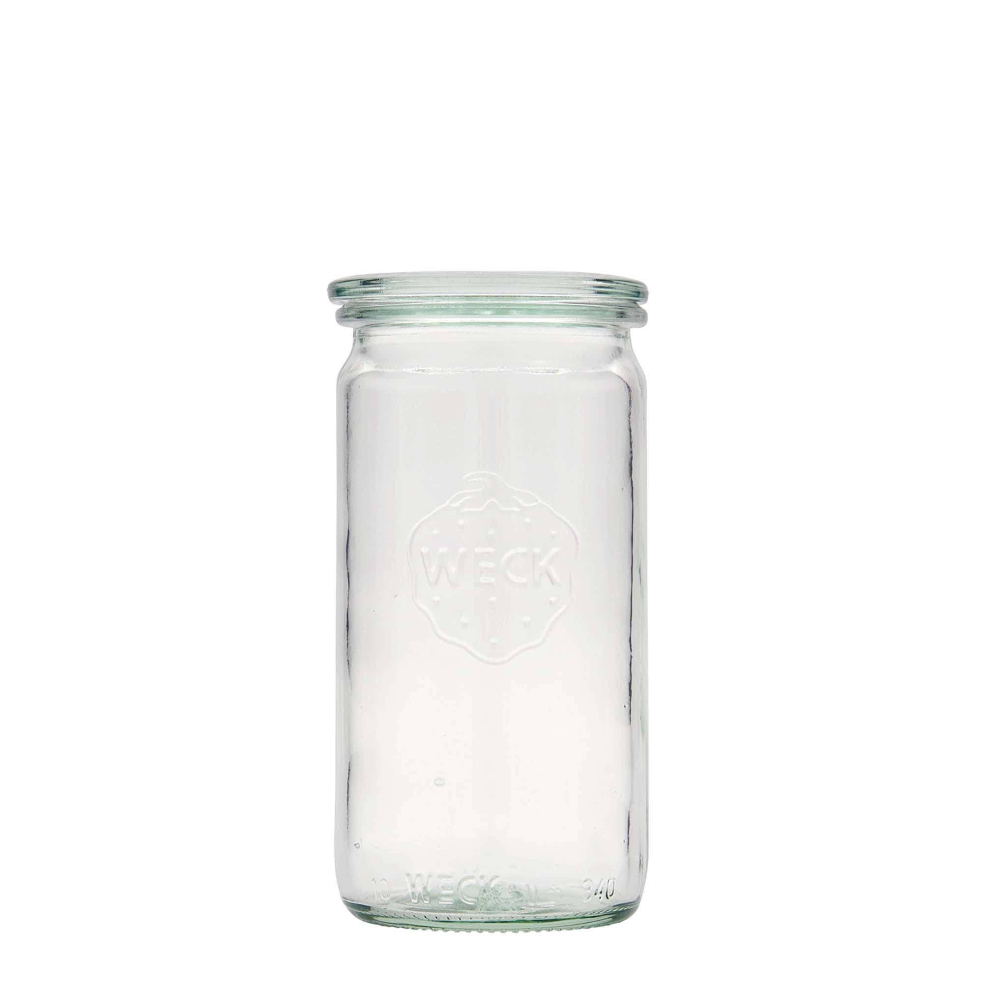 340 ml WECK-Zylinderglas, Mündung: Rundrand