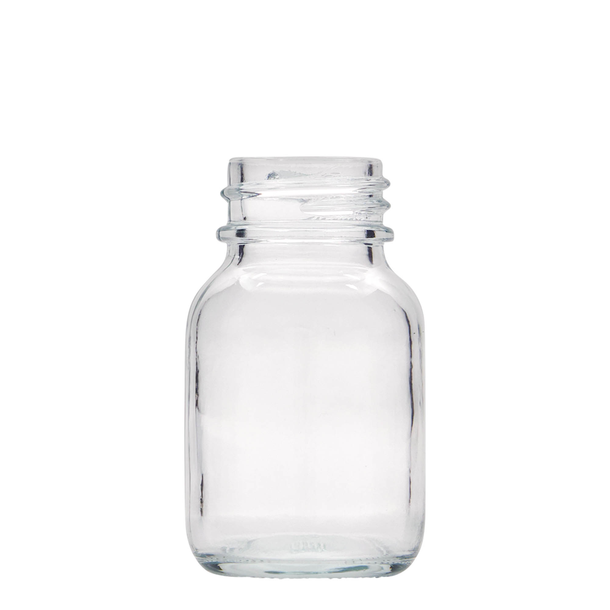 50 ml Weithalsglas, Mündung: DIN 32 50 ml Weithalsglas, Mündung: DIN 32