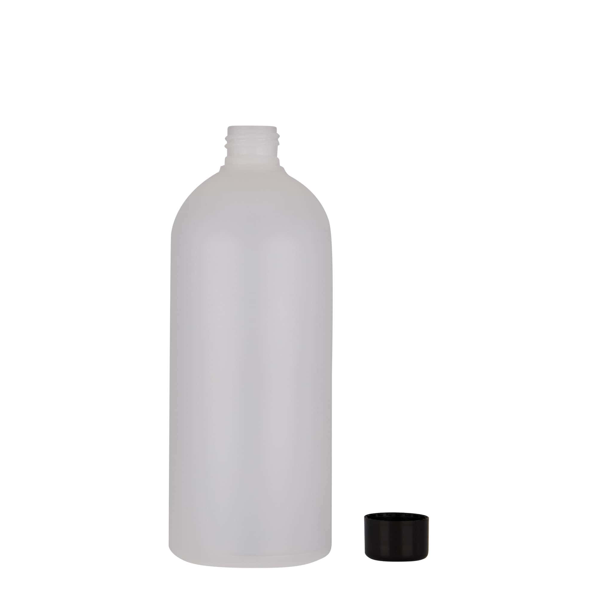 500 ml Kunststoffflasche 'Tuffy', HDPE, natur, Mündung: GPI 24/410