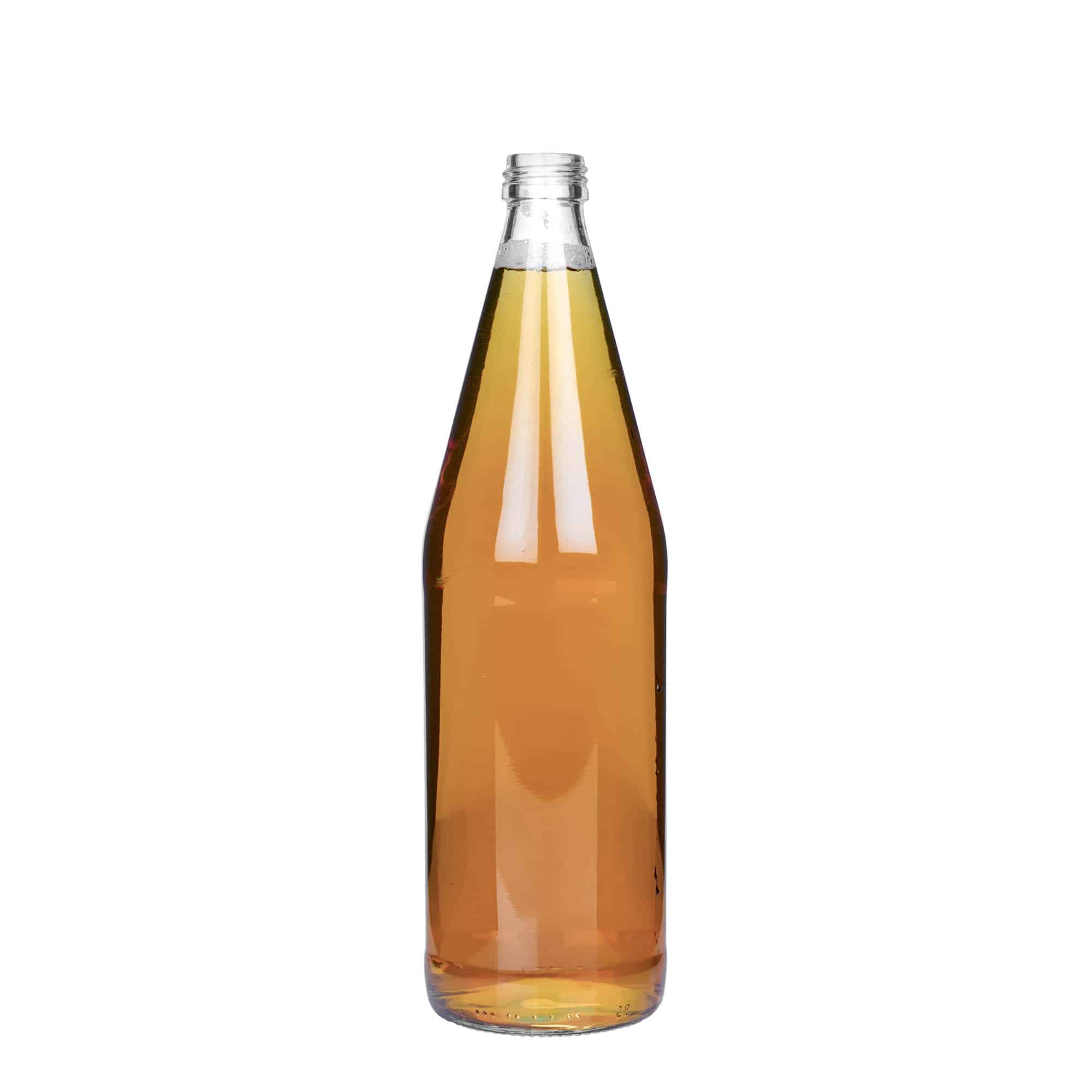 750 ml Universalflasche Karottenform, Glas, Mündung: PP 28 750 ml Universalflasche Karottenform, Glas, Mündung: PP 28