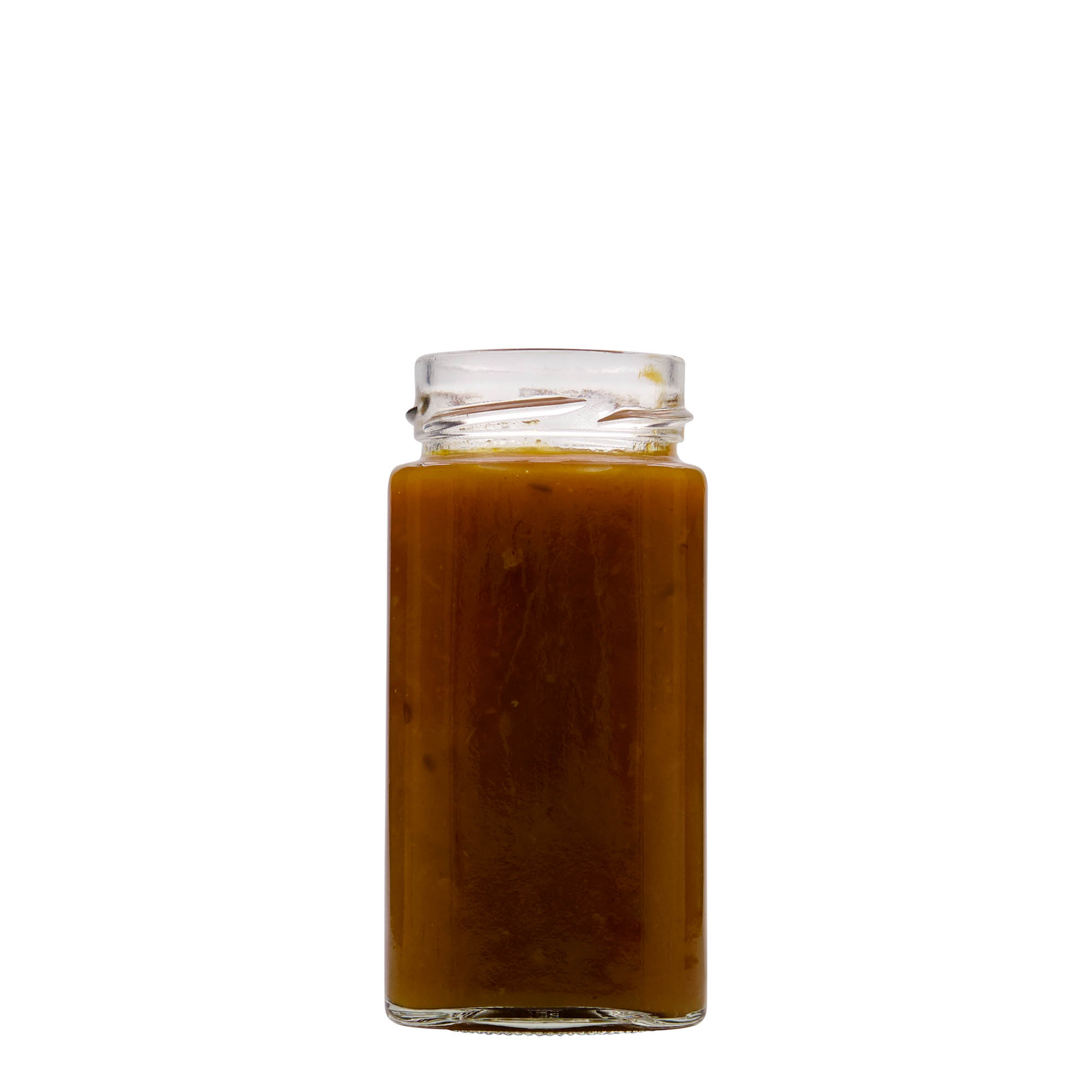 314 ml Vierkantglas 'Funny', Mündung: Deep-Twist-Off (DTO 58) 314 ml Vierkantglas 'Funny', Mündung: Deep-Twist-Off (DTO 58)