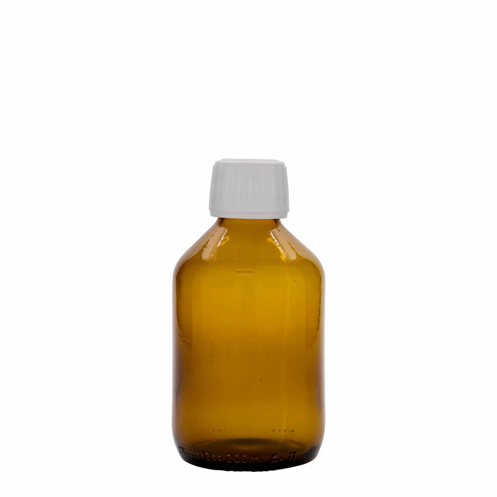 200 ml Medizinflasche, braun, Glas, Mündung: PP 28