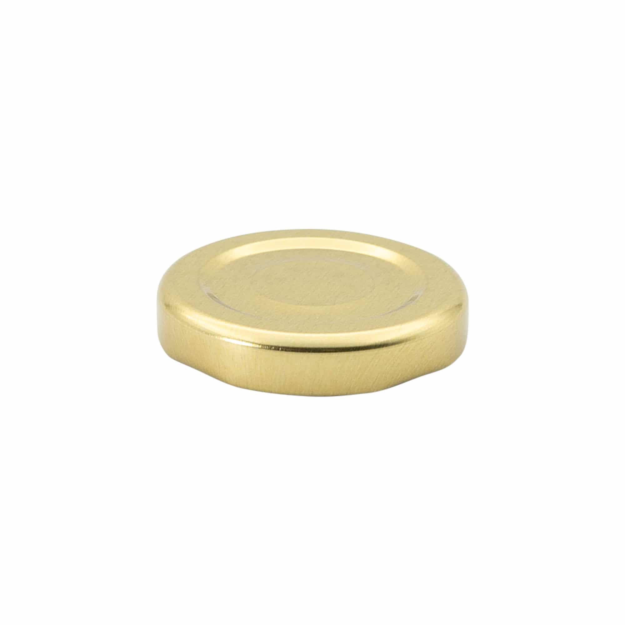 Twist-Off-Deckel, Weißblech, sterilisierbar, gold, für Mündung: TO 43