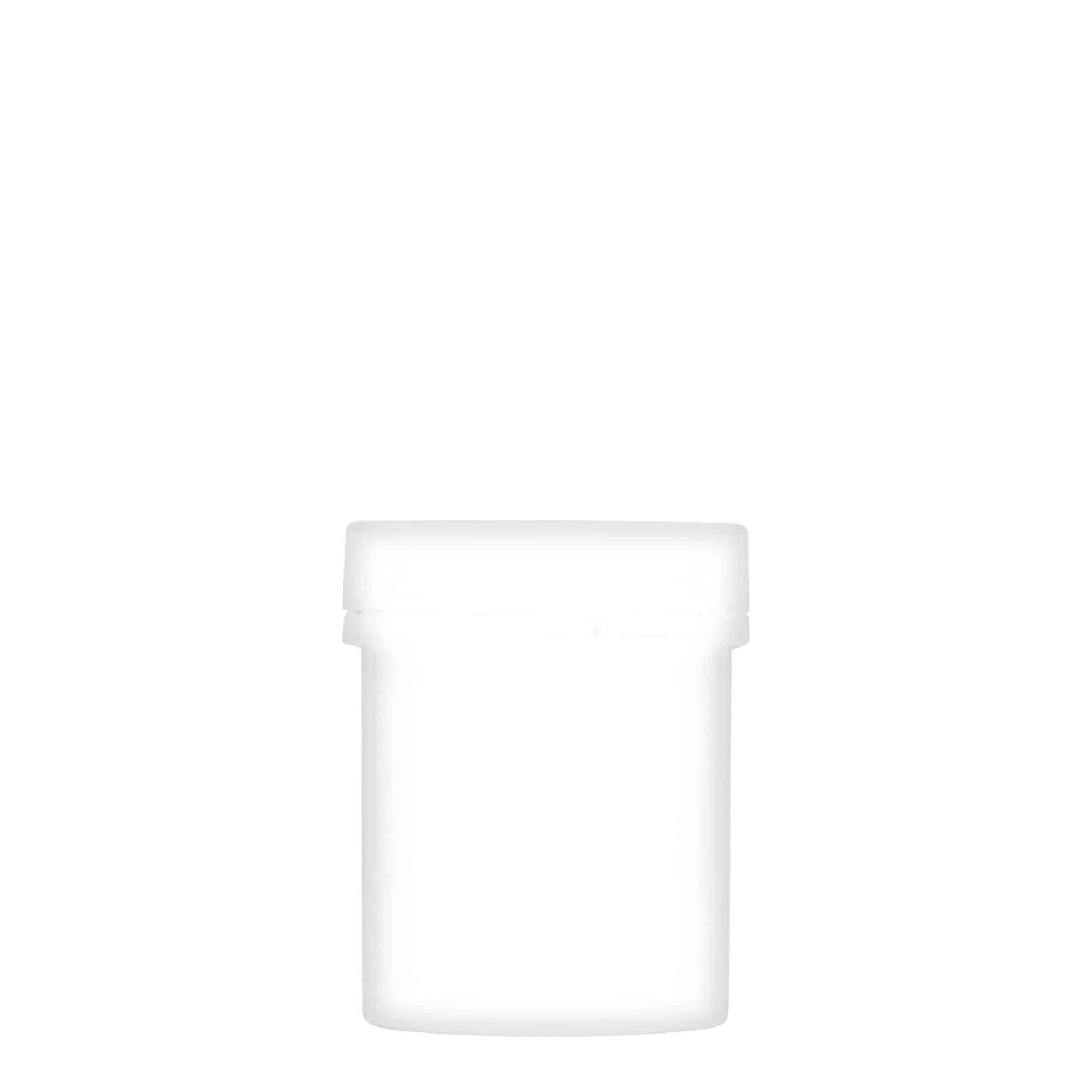 150 ml Kuststoffdose 'Securilock', PP, weiß, Mündung: Schraubverschluss