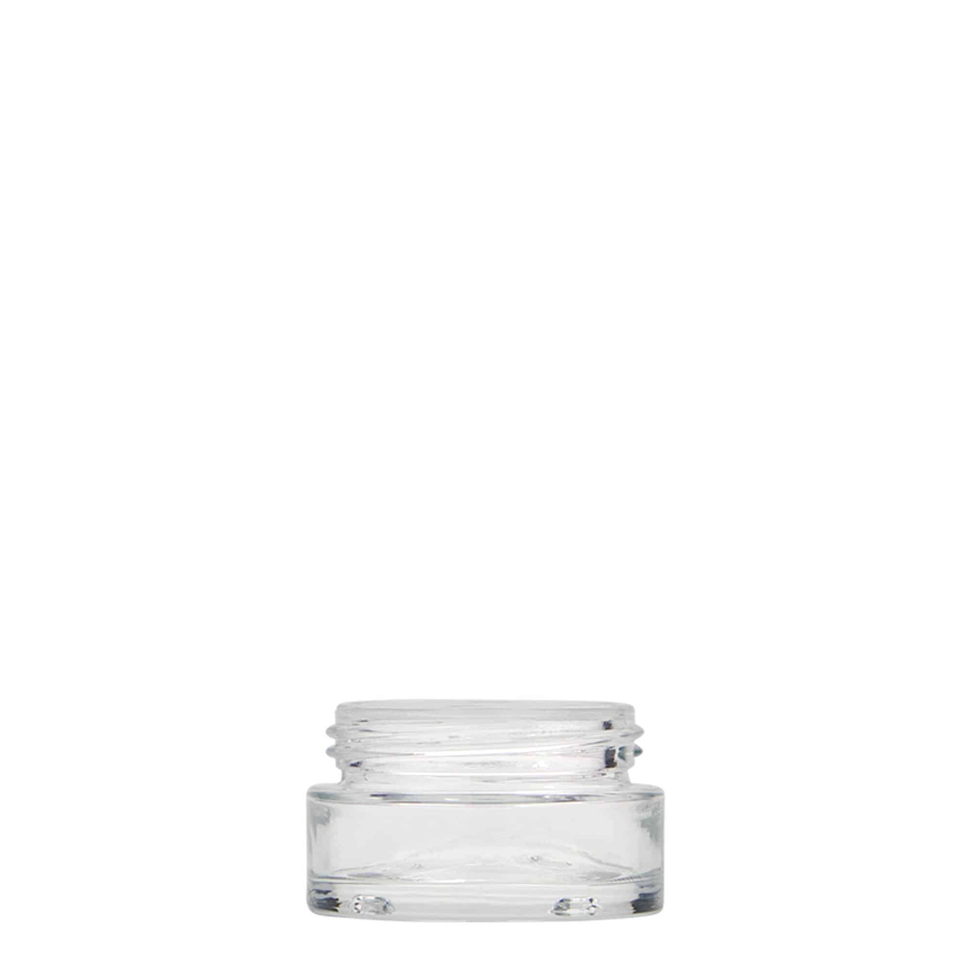 15 ml Tiegel 'Clear Edition', Glas, Mündung: Schraubverschluss