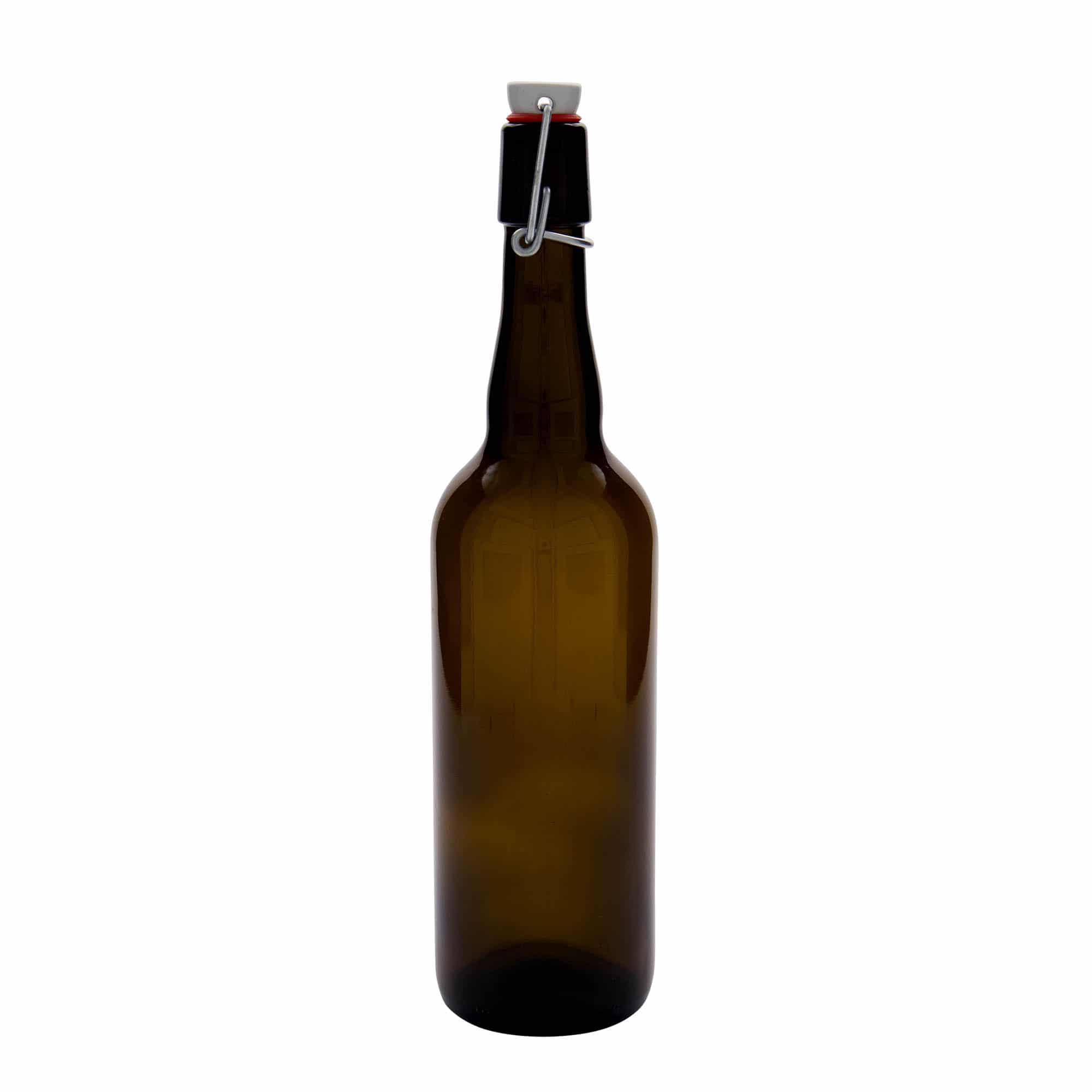 750 ml Bierflasche Belgien, Glas, braun, Mündung: Bügelverschluss