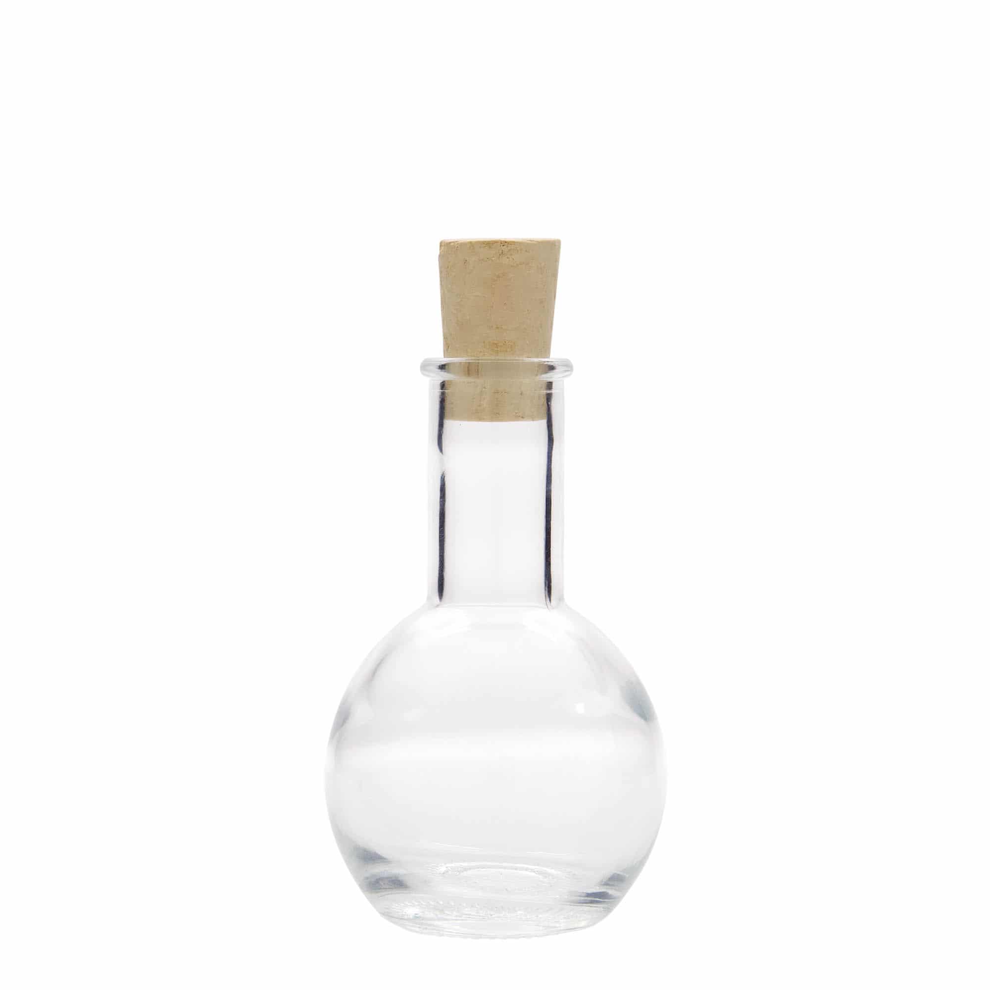 100 ml Glasflasche 'Tulipano', Mündung: Kork