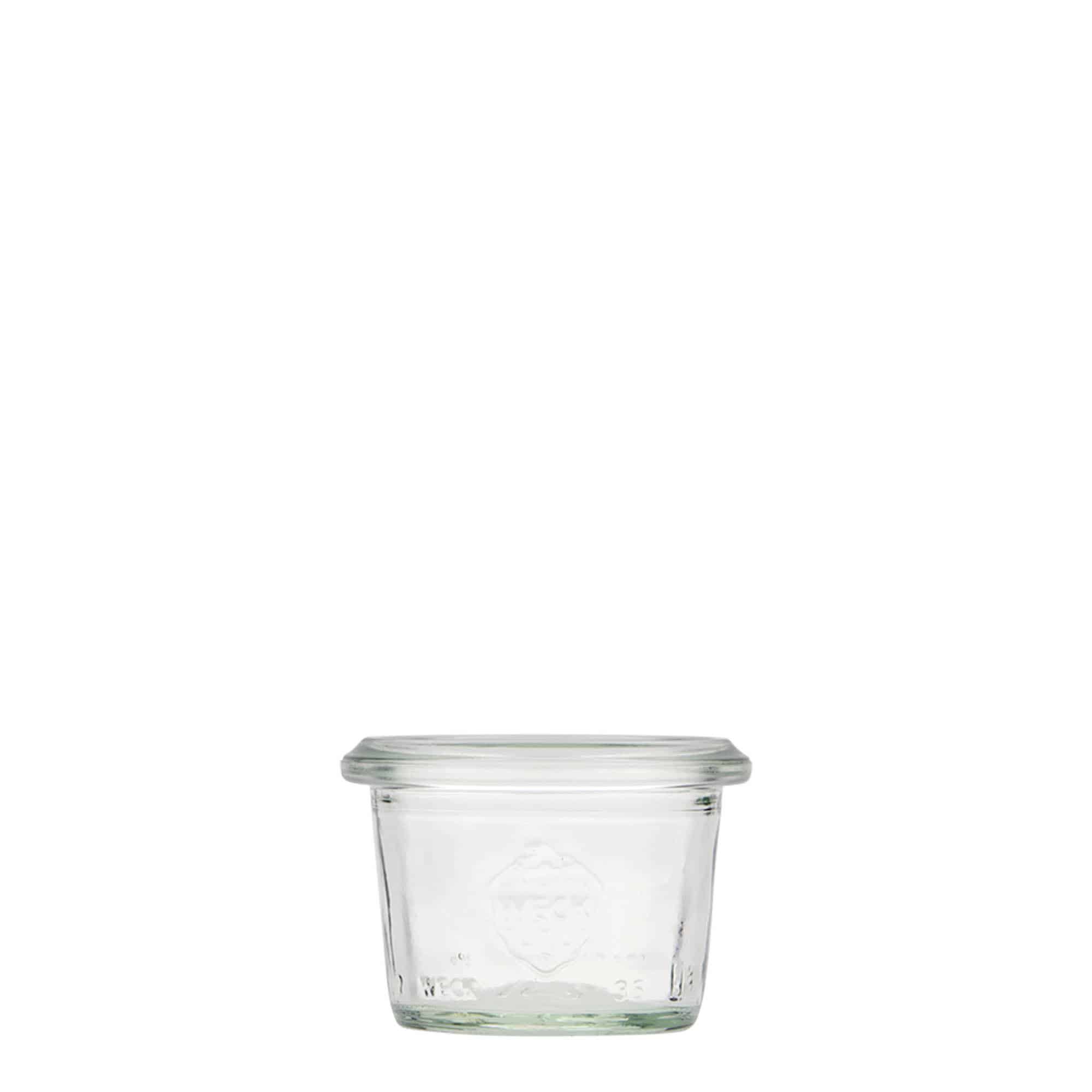 12x 35 ml WECK-Sturzglas mit Glasdeckel RR 40