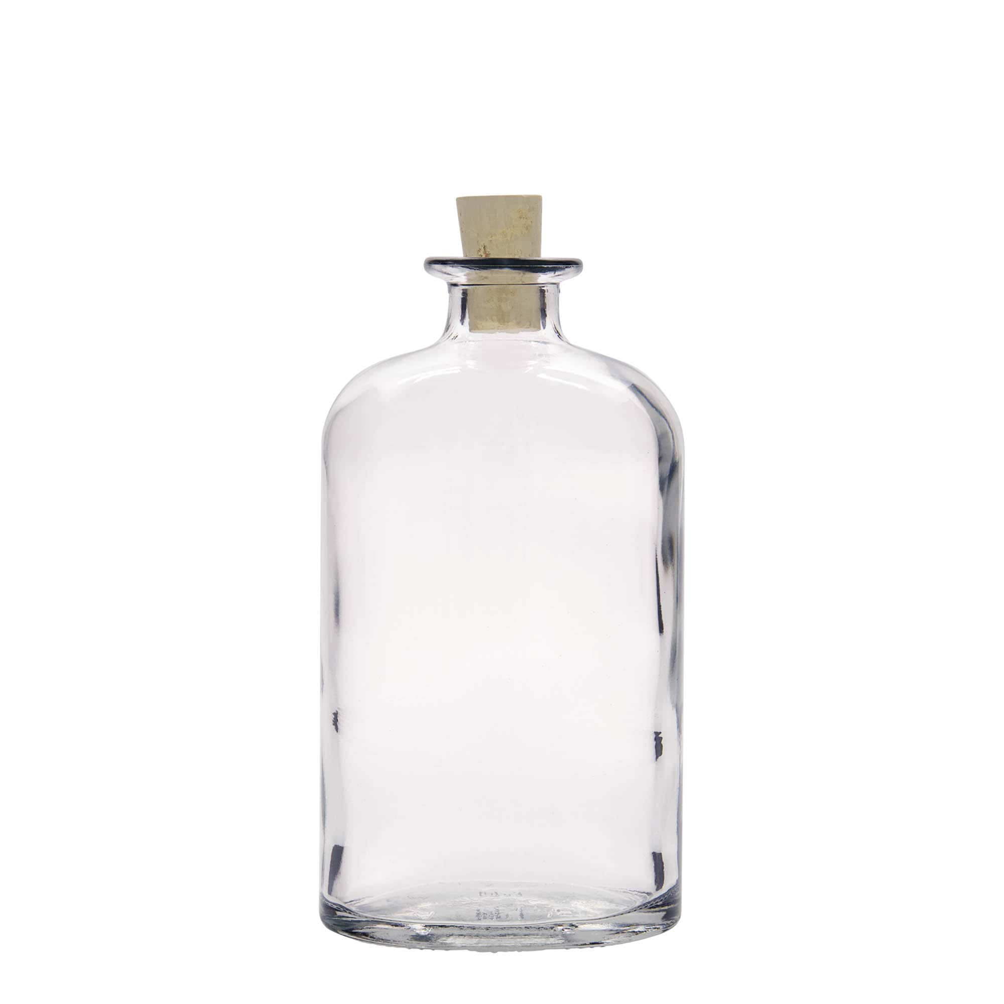 500 ml Glasflasche 'Dundee', oval, Mündung: Kork