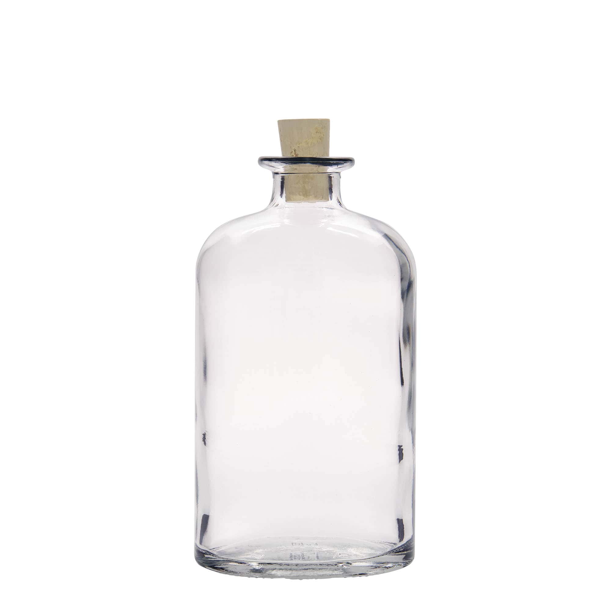 500 ml Glasflasche „Dundee“, oval, Mündung: Kork