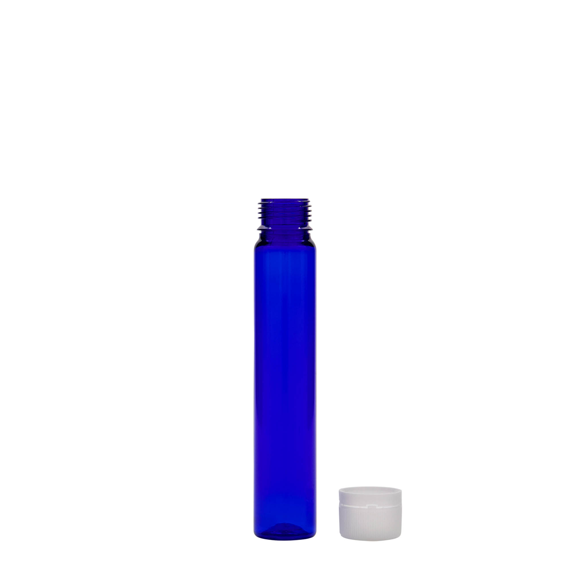 25 ml PET-Röhrchen, Kunststoff, royalblau, Mündung: Schraubverschluss