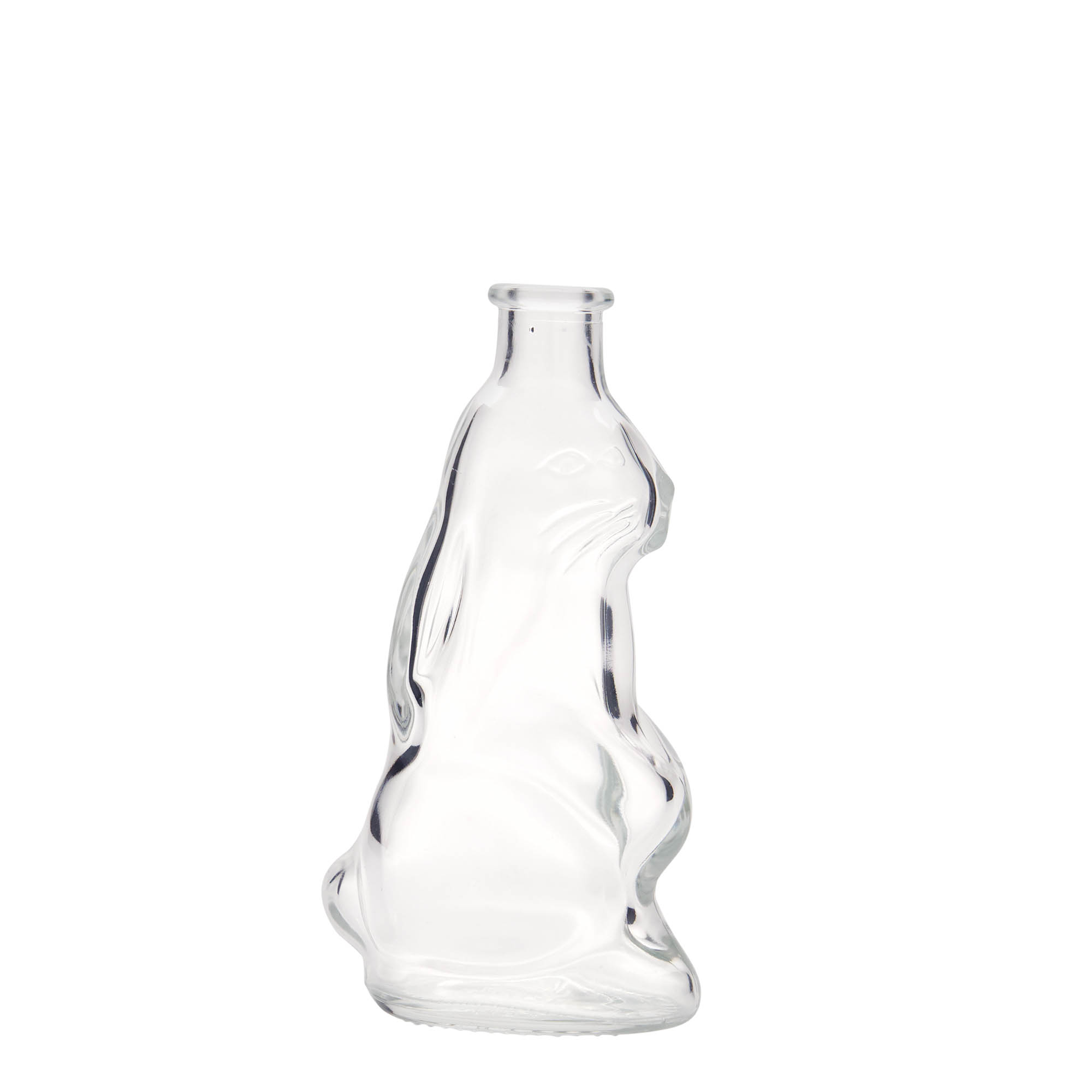 200 ml Glasflasche 'Hase', Mündung: Kork 200 ml Glasflasche 'Hase', Mündung: Kork
