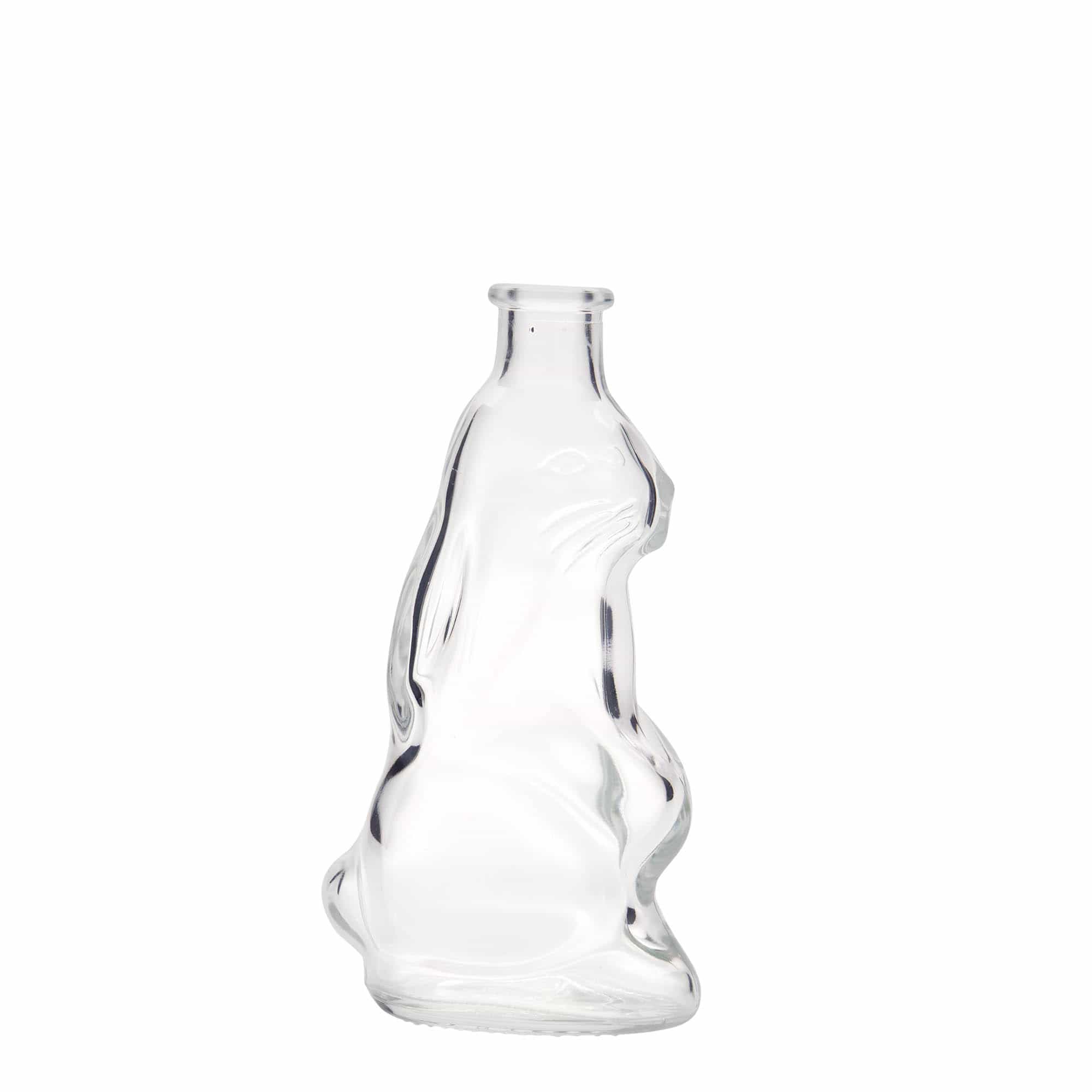 200 ml Glasflasche 'Hase', Mündung: Kork 200 ml Glasflasche 'Hase', Mündung: Kork
