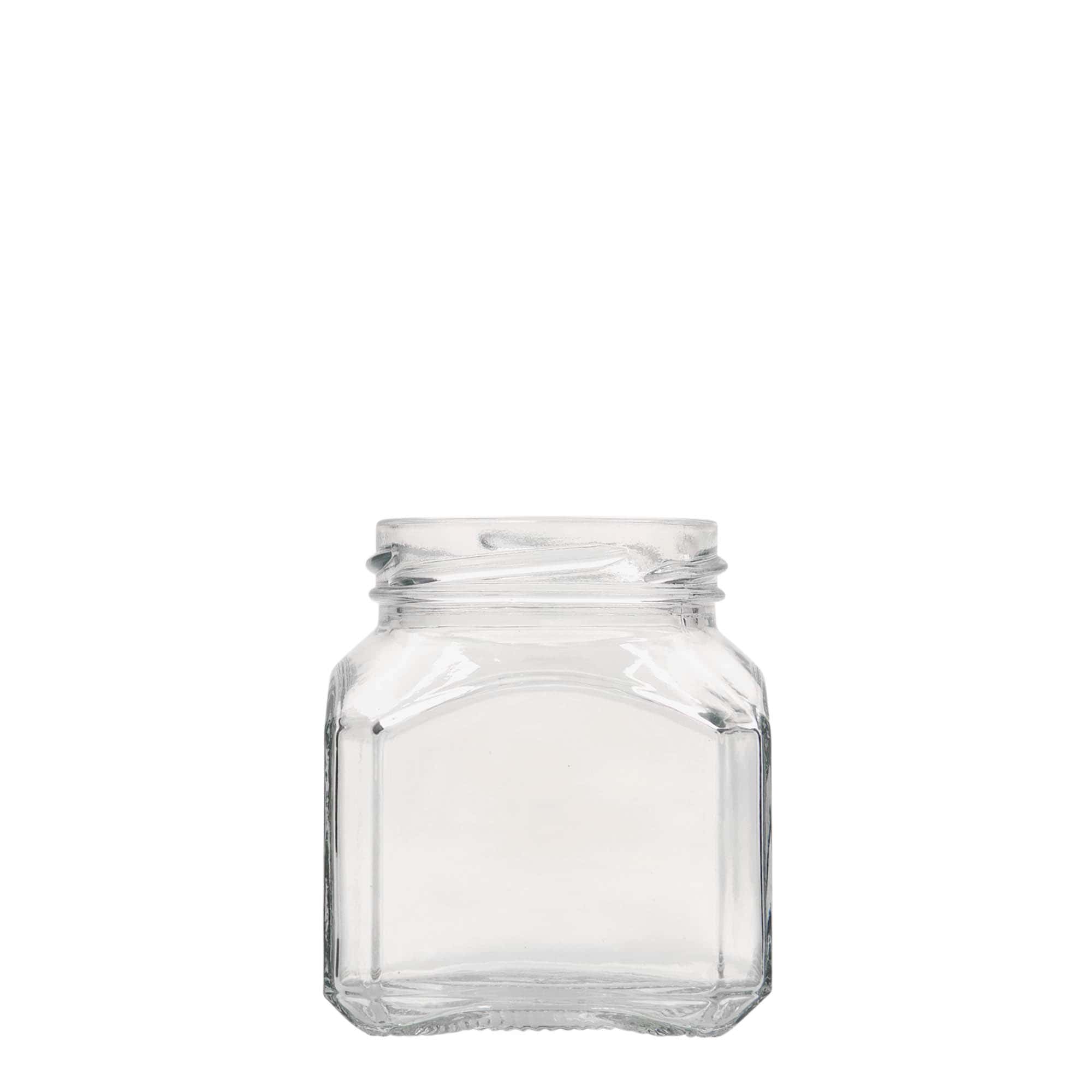 212 ml Vierkantglas 'Mailand', Mündung: Twist-Off (TO 58)