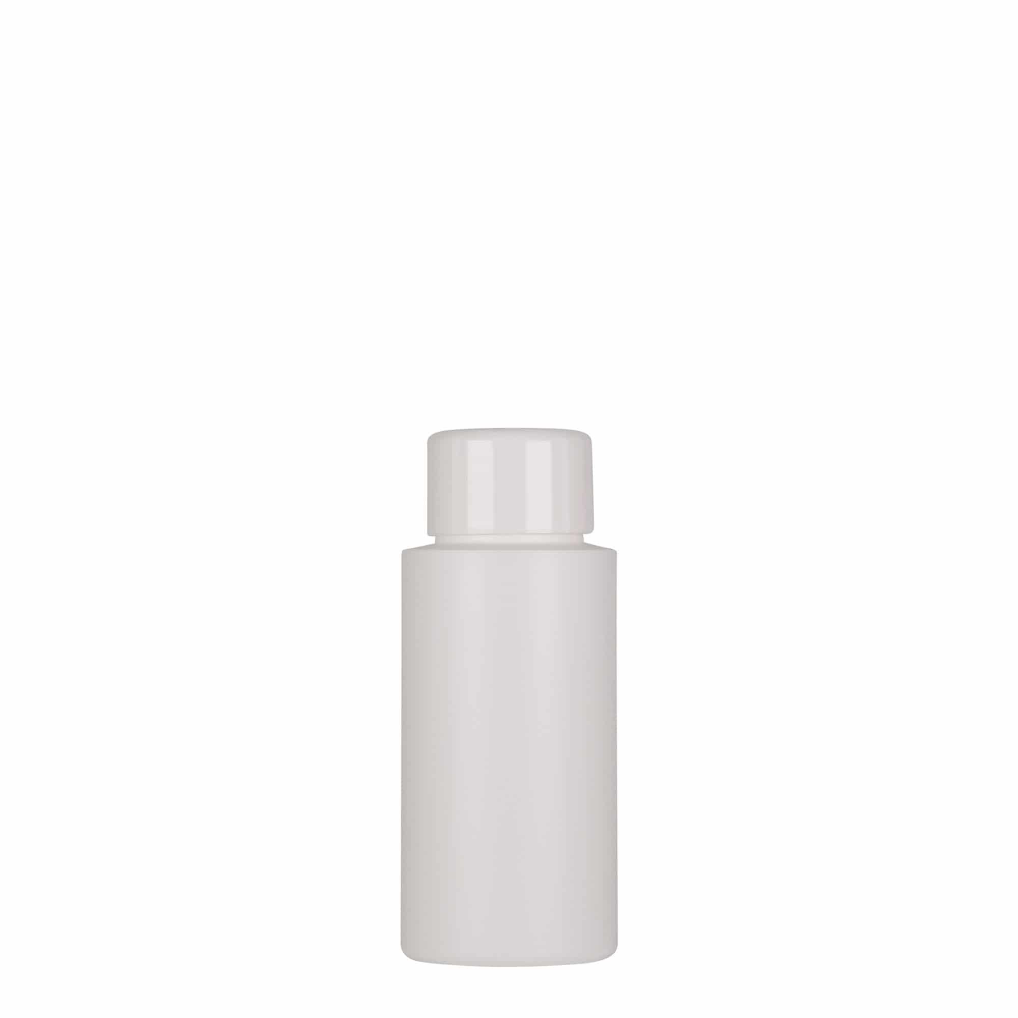 50 ml Kunststoffflasche 'Pipe', Green HDPE, weiß, Mündung: 24/410