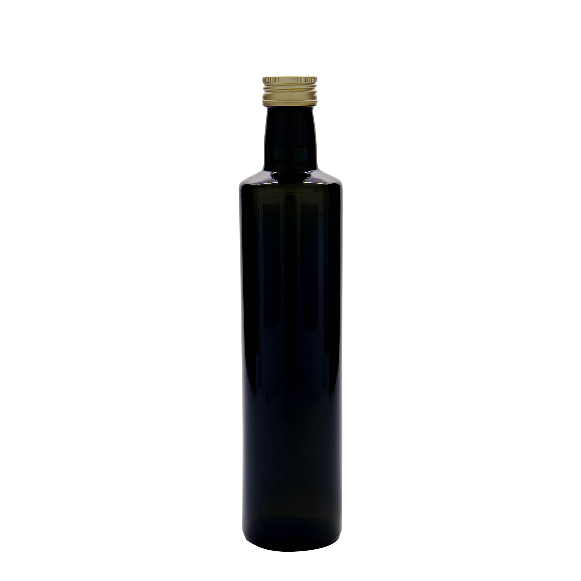 500 ml Glasflasche 'Dorica', antikgrün, Mündung: PP 31,5 500 ml Glasflasche 'Dorica', antikgrün, Mündung: PP 31,5