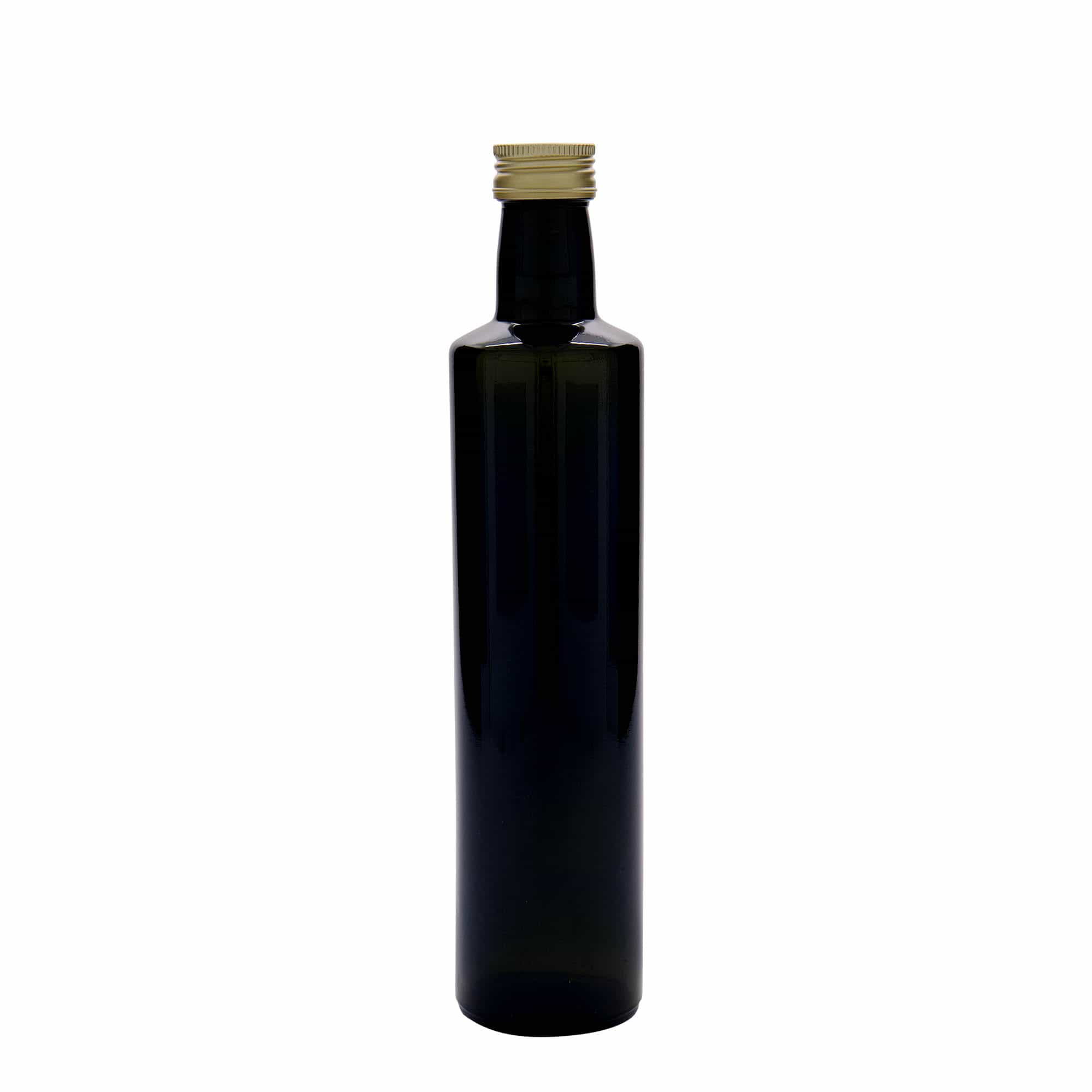 500 ml Glasflasche „Dorica“, antikgrün, Mündung: PP 31,5