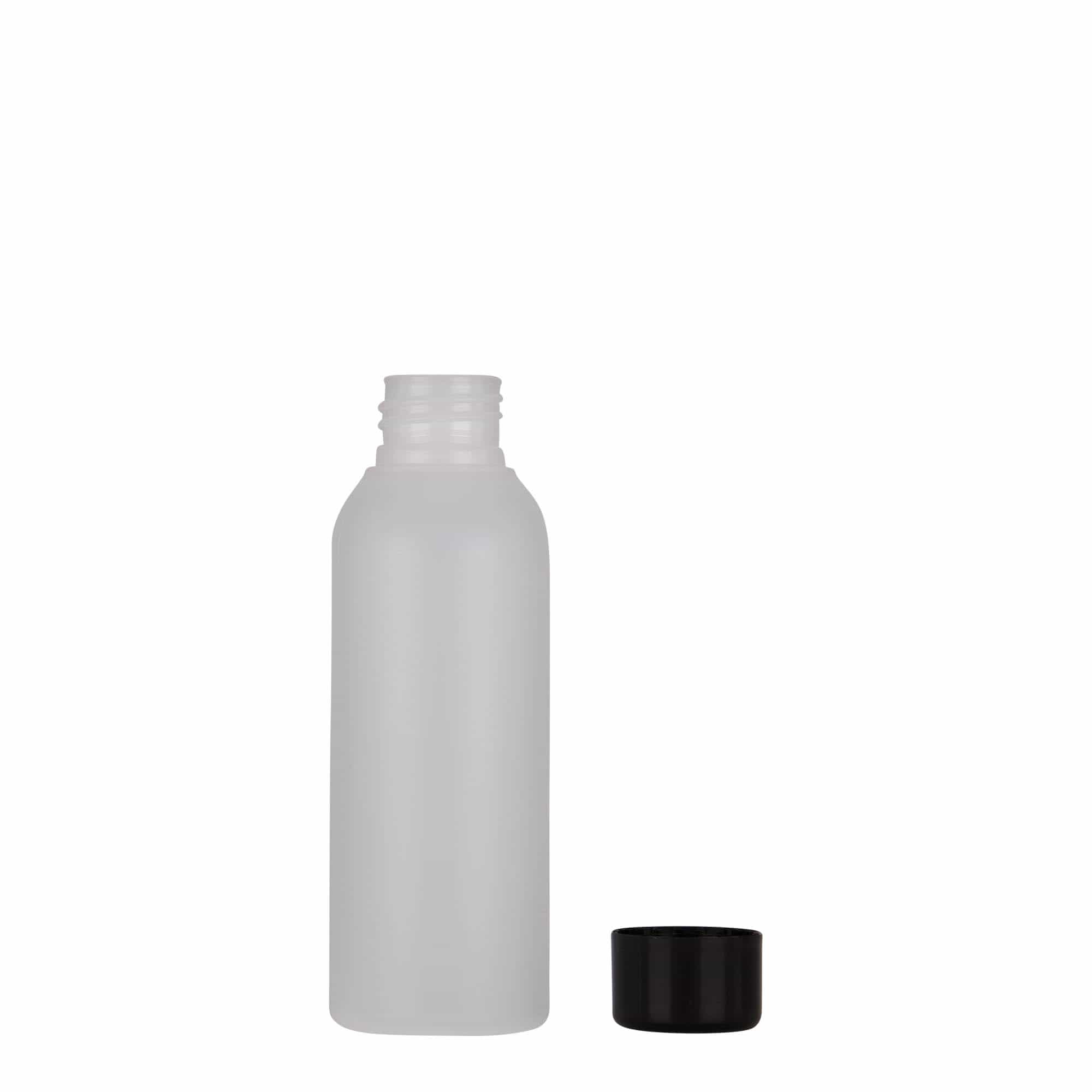 100 ml Kunststoffflasche 'Tuffy', HDPE, natur, Mündung: 24/410