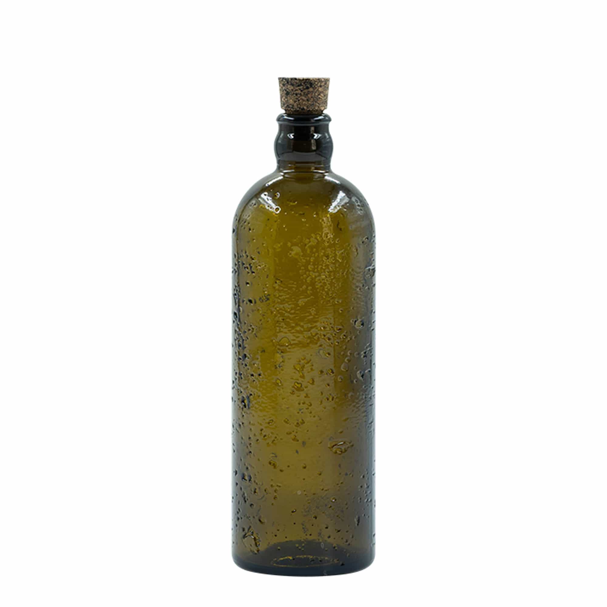500 ml Wildly Crafted Glasflasche „Bobber Jr“, braun, Mündung: Kork