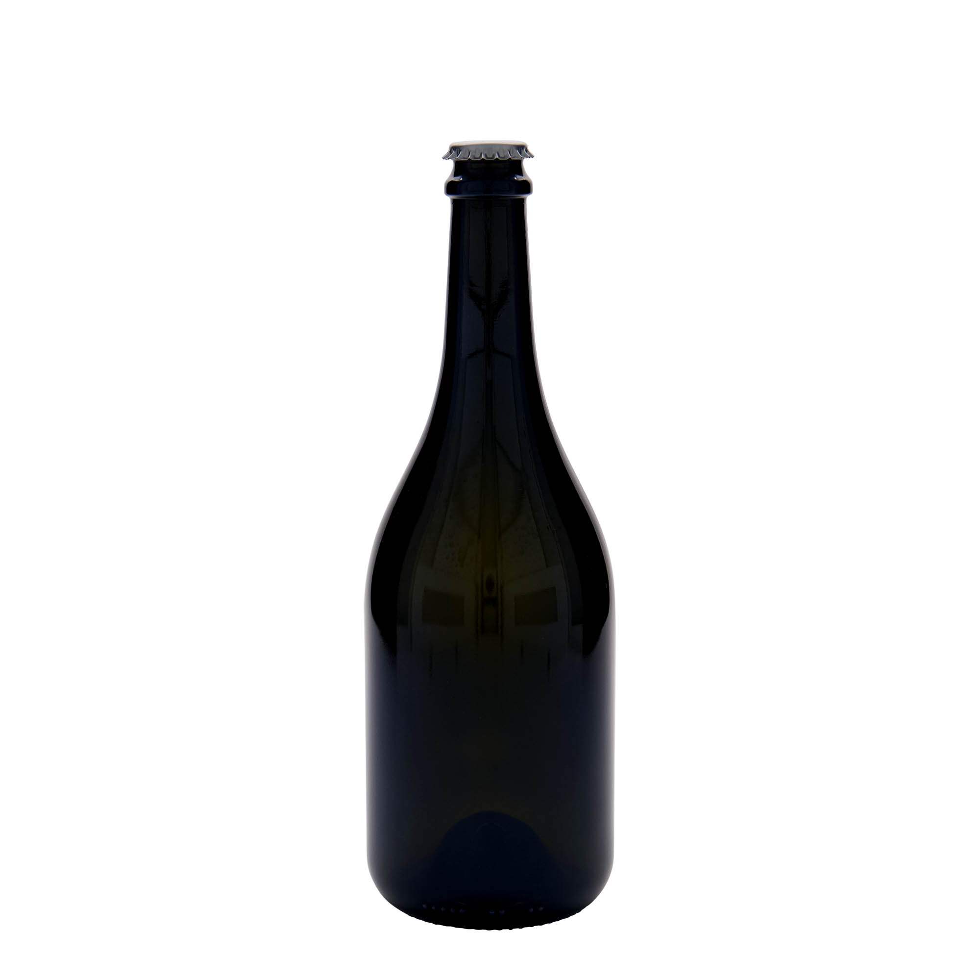 750 ml Bierflasche „Horta“, Glas, antikgrün, Mündung: Kronkorken