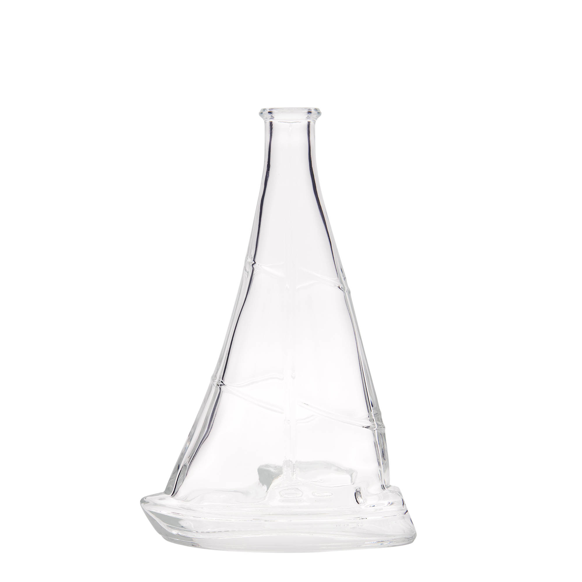 350 ml Glasflasche 'Segelboot', Mündung: Kork 350 ml Glasflasche 'Segelboot', Mündung: Kork