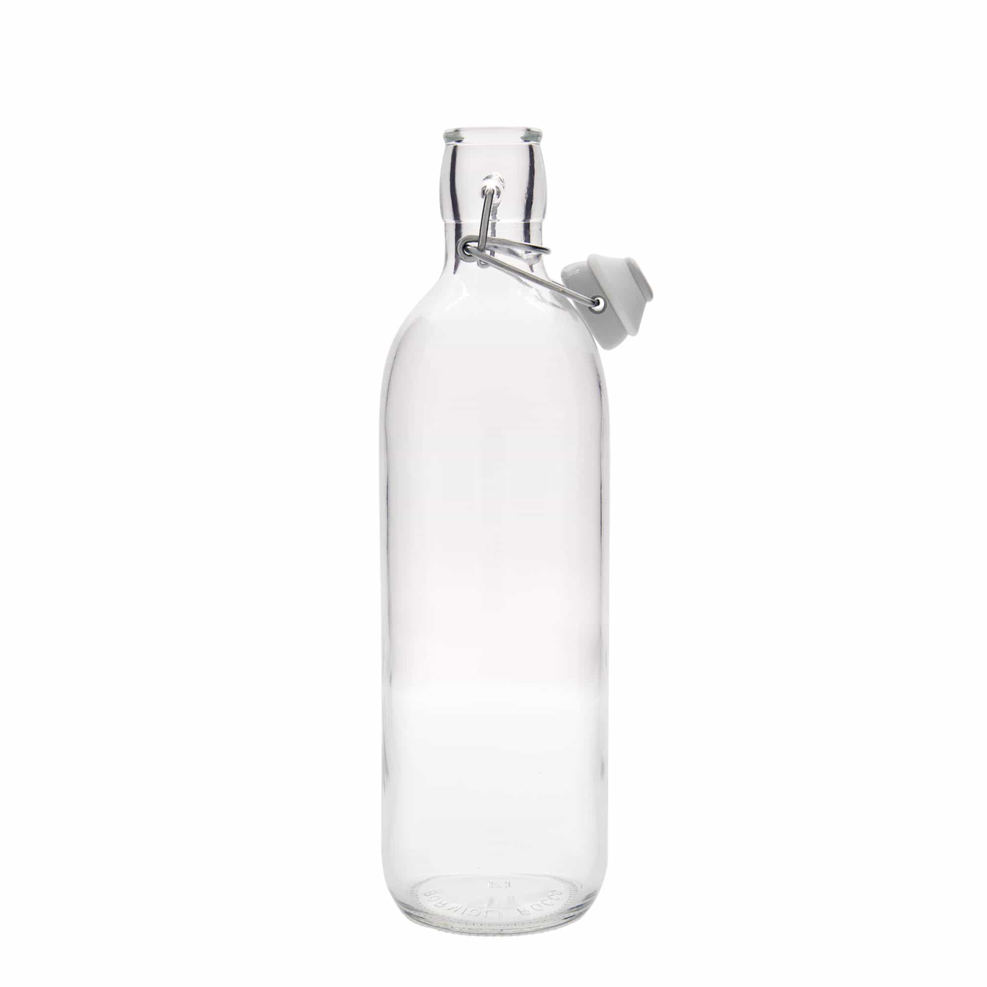1.000 ml Glasflasche 'Emilia', Mündung: Bügelverschluss 1.000 ml Glasflasche 'Emilia', Mündung: Bügelverschluss