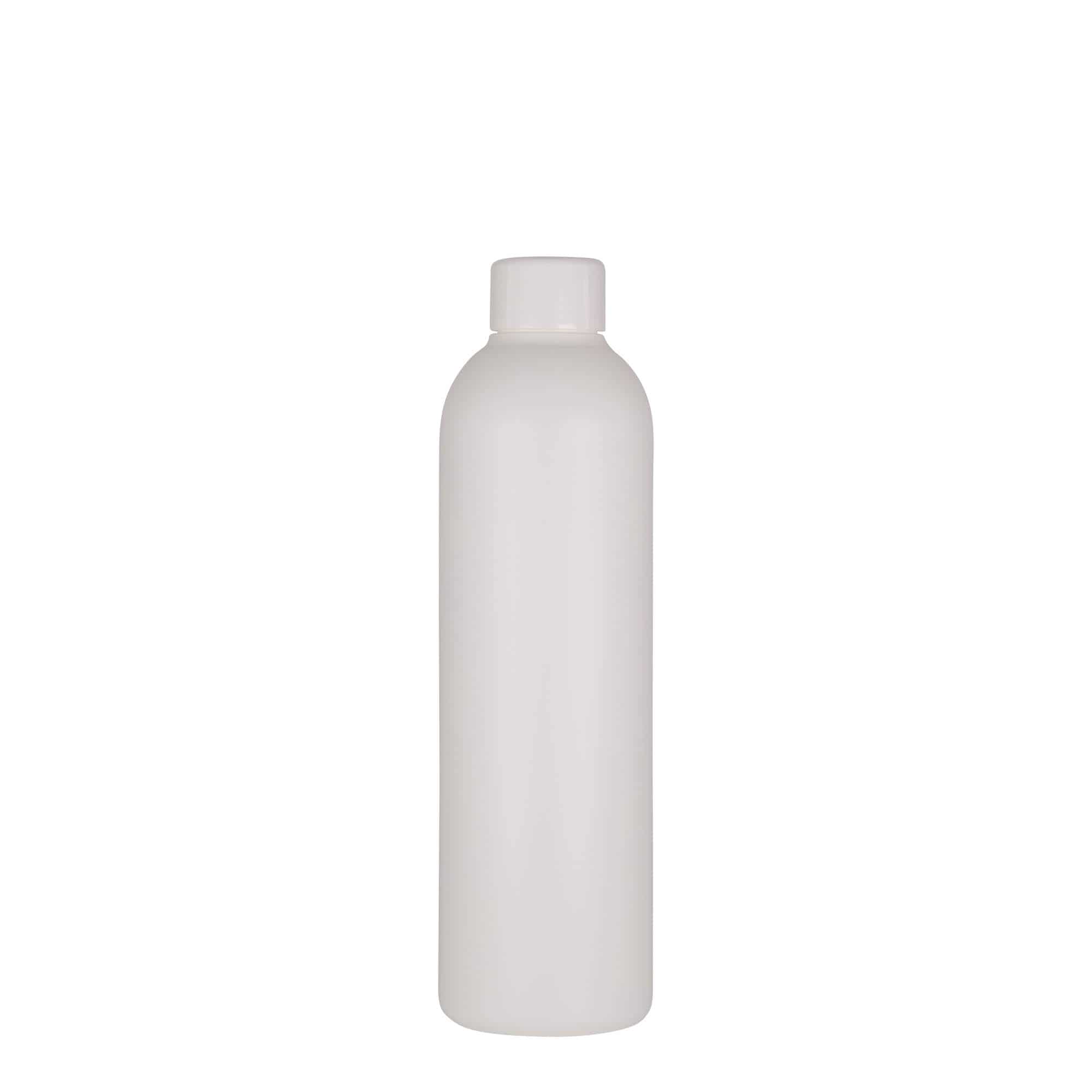 250 ml Kunststoffflasche 'Tuffy', HDPE, weiß, Mündung: GPI 24/410