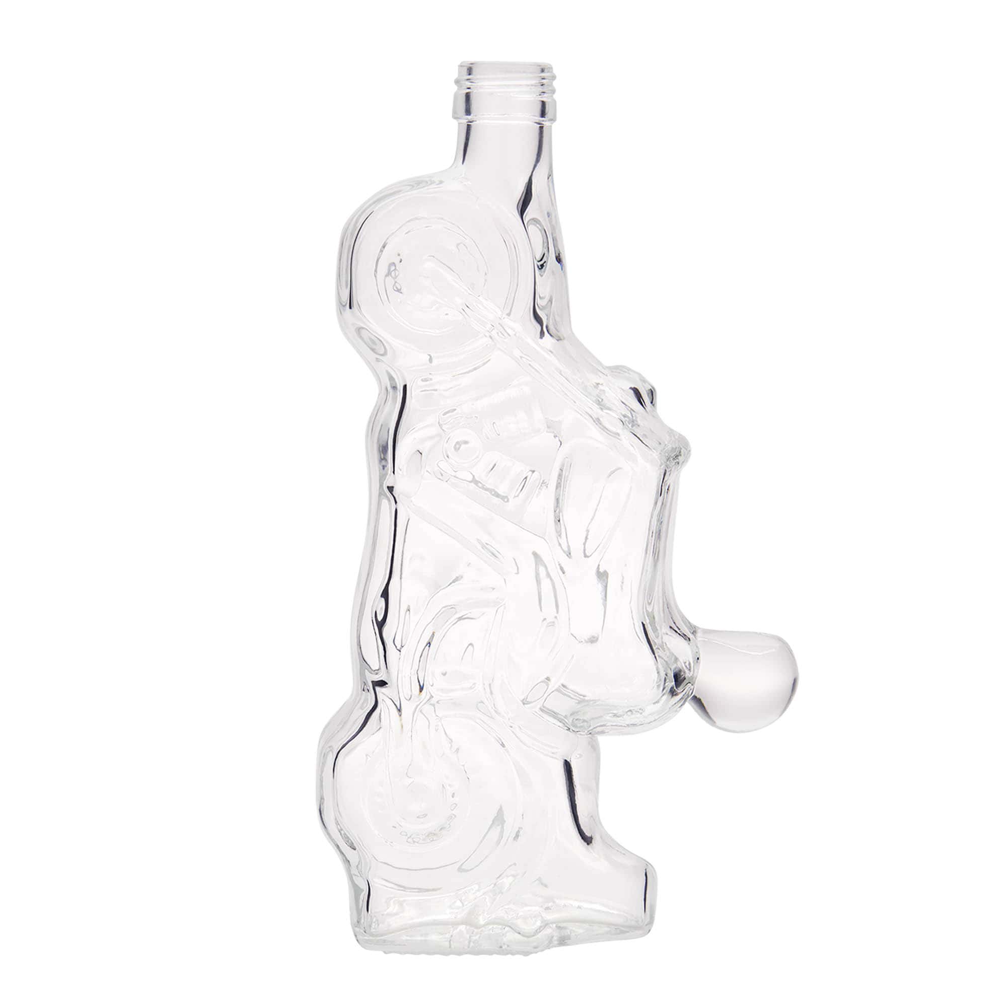 350 ml Glasflasche „Motorrad“, Mündung: PP 28
