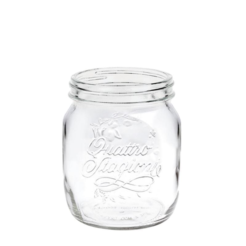 700 ml Glas „Quattro Stagioni“, Mündung: Schraubverschluss