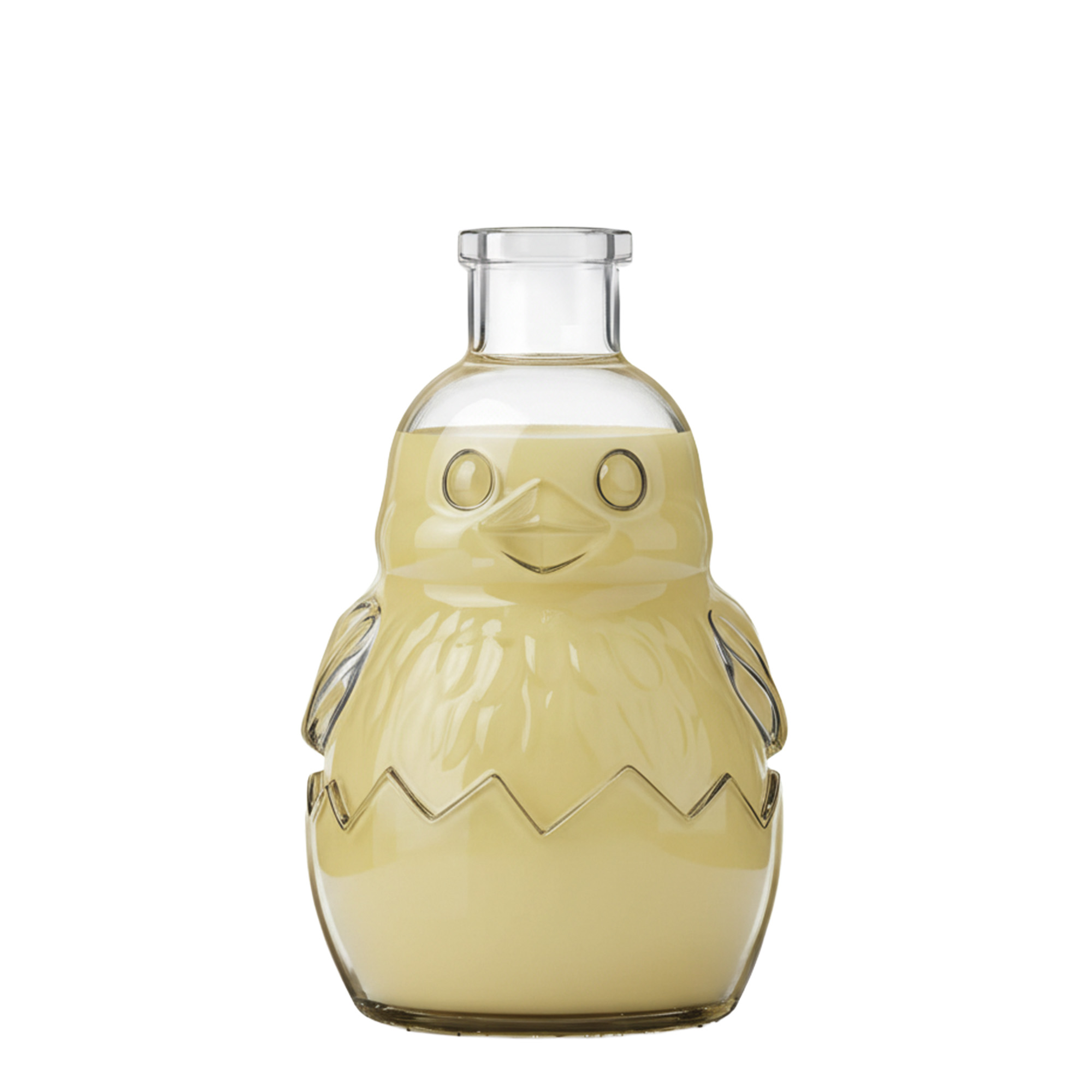 200 ml Glasflasche 'Küken', Mündung: Kork 200 ml Glasflasche 'Küken', Mündung: Kork