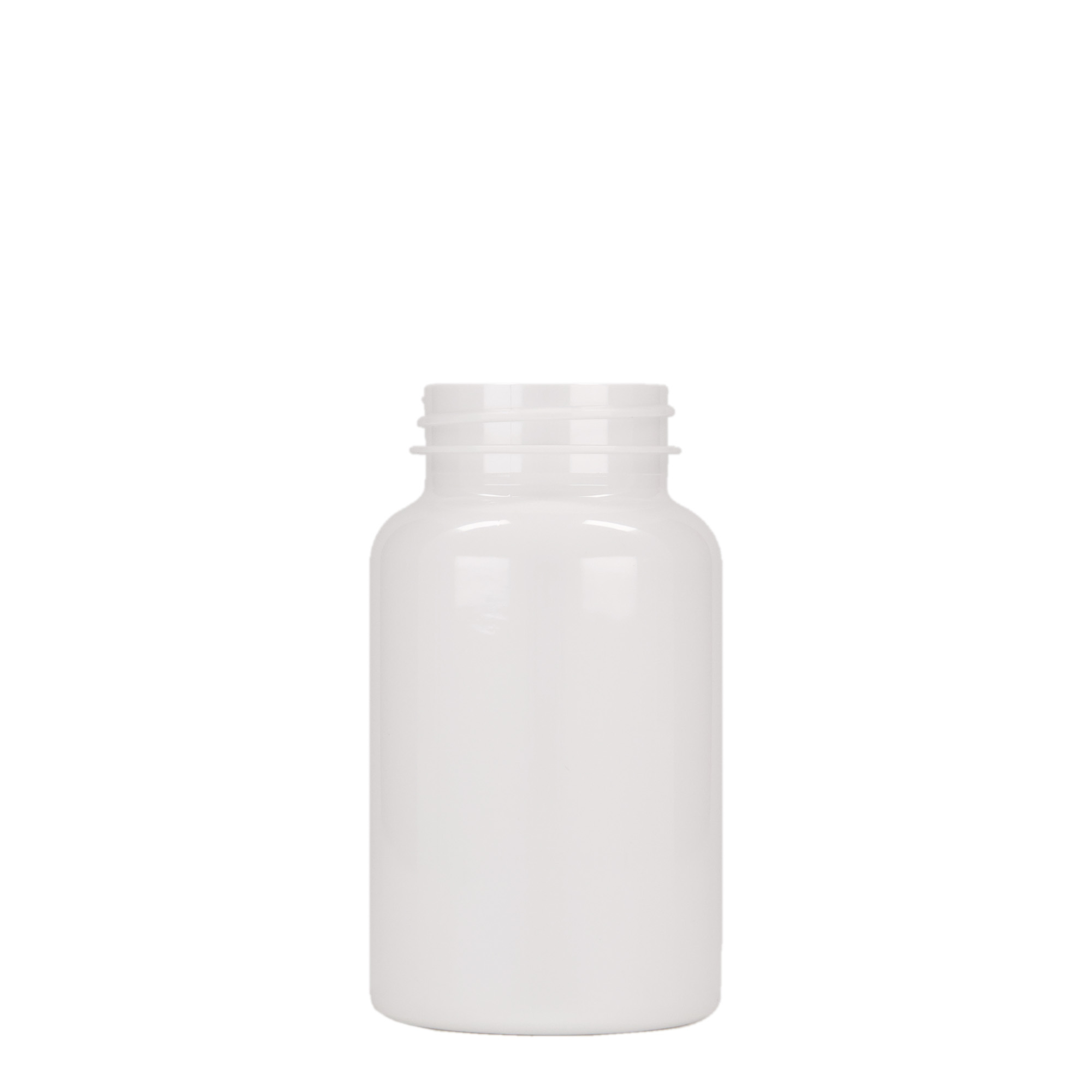200 ml PET-Packer, Kunststoff, weiß, Mündung: GPI 45/400 200 ml PET-Packer, Kunststoff, weiß, Mündung: GPI 45/400