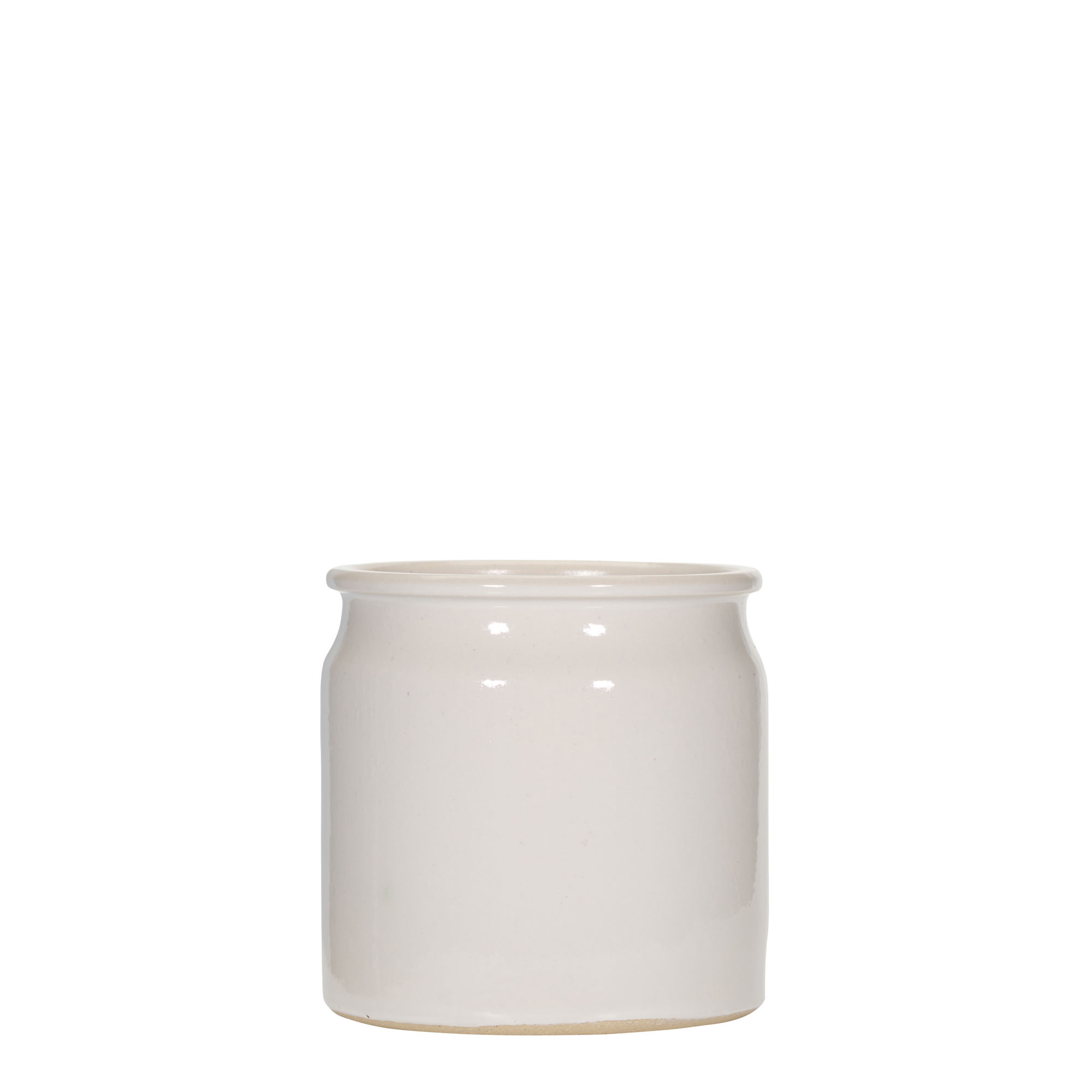160 ml Steinzeugtopf, Keramik, weiß, Mündung: Kork 160 ml Steinzeugtopf, Keramik, weiß, Mündung: Kork