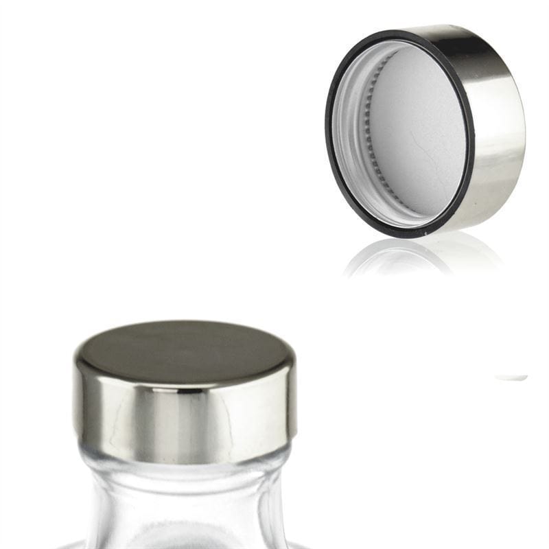 Schraubverschluss, ABS-Kunststoff, silber, für Mündung: GPI 33/400 Schraubverschluss, ABS-Kunststoff, silber, für Mündung: GPI 33/400