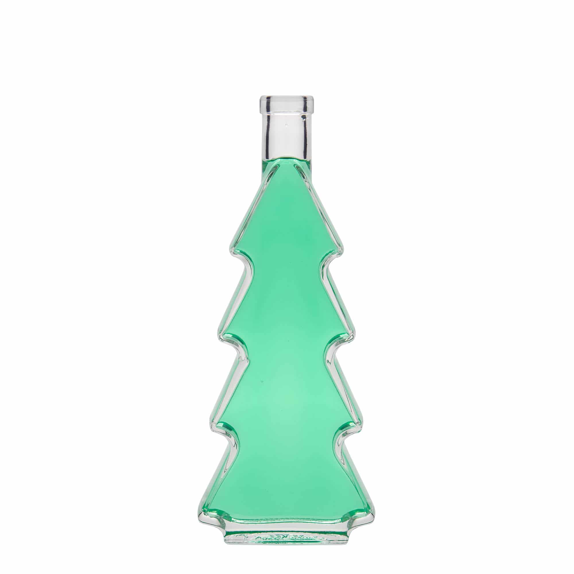 350 ml Glasflasche „Tannenbaum“, Mündung: Kork