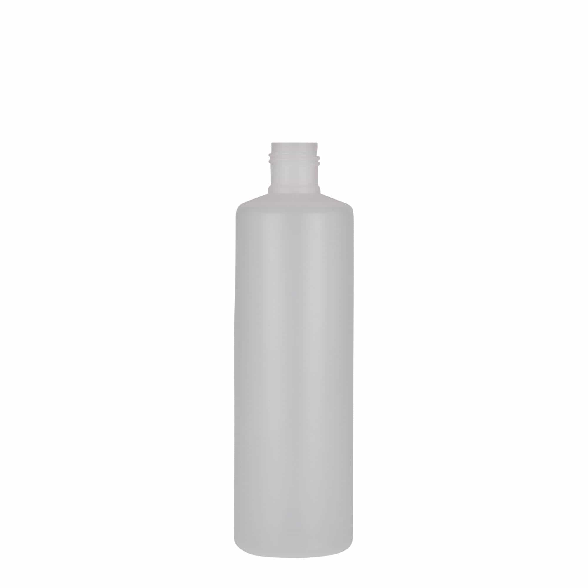 250 ml Rundflasche, PE-Kunststoff, natur, Mündung: Schraubverschluss 250 ml Rundflasche, PE-Kunststoff, natur, Mündung: Schraubverschluss