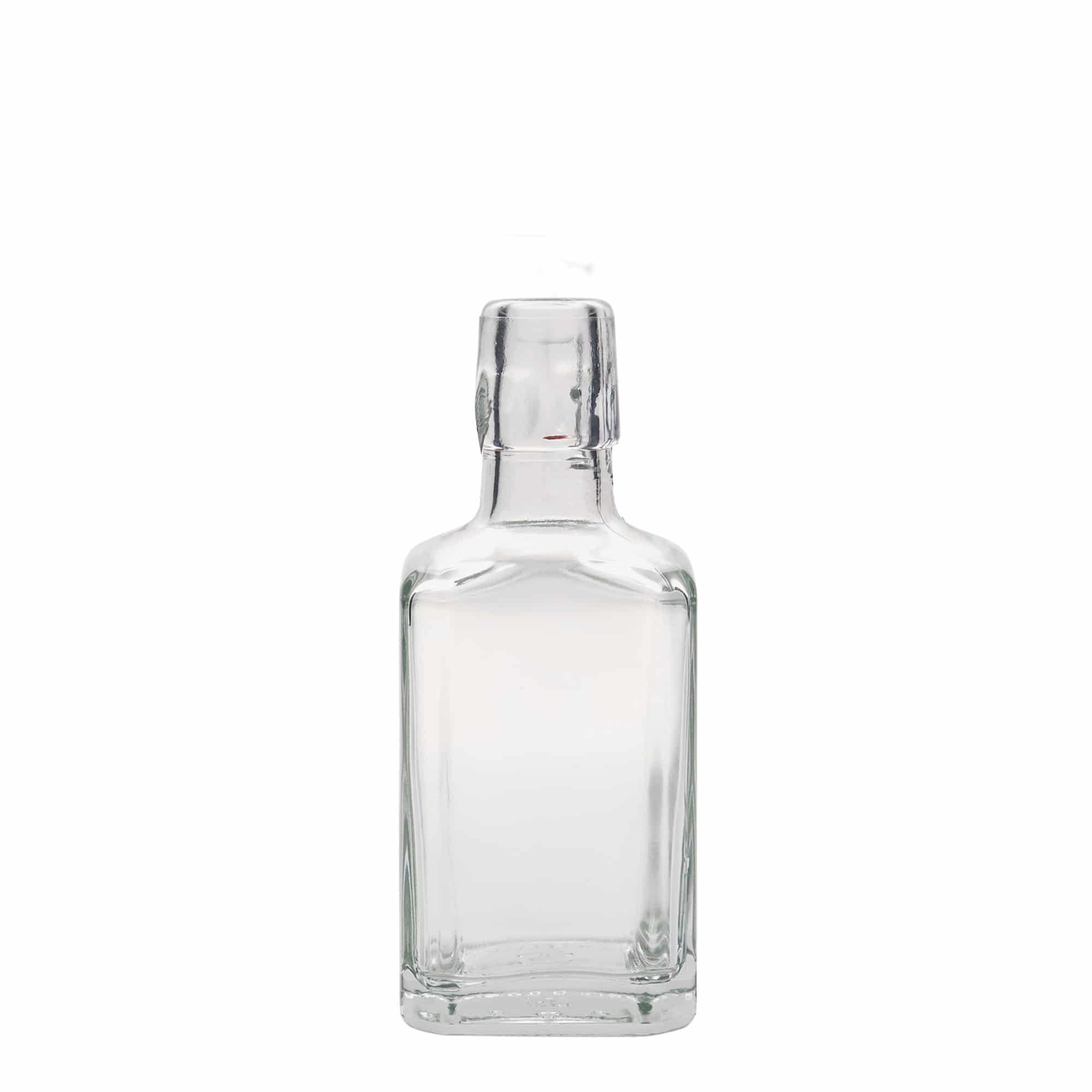 250 ml Glasflasche 'Rialto', quadratisch, Mündung: Bügelverschluss 250 ml Glasflasche 'Rialto', quadratisch, Mündung: Bügelverschluss