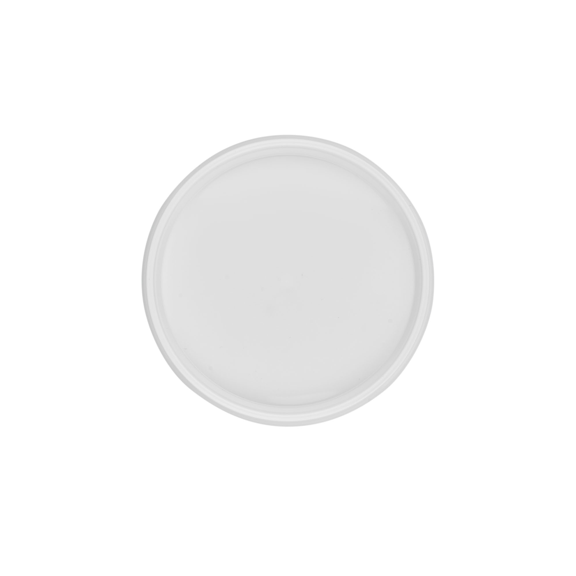 Deckel für 0,6 l Eimer, PP-Kunststoff, weiß Deckel für 0,6 l Eimer, PP-Kunststoff, weiß