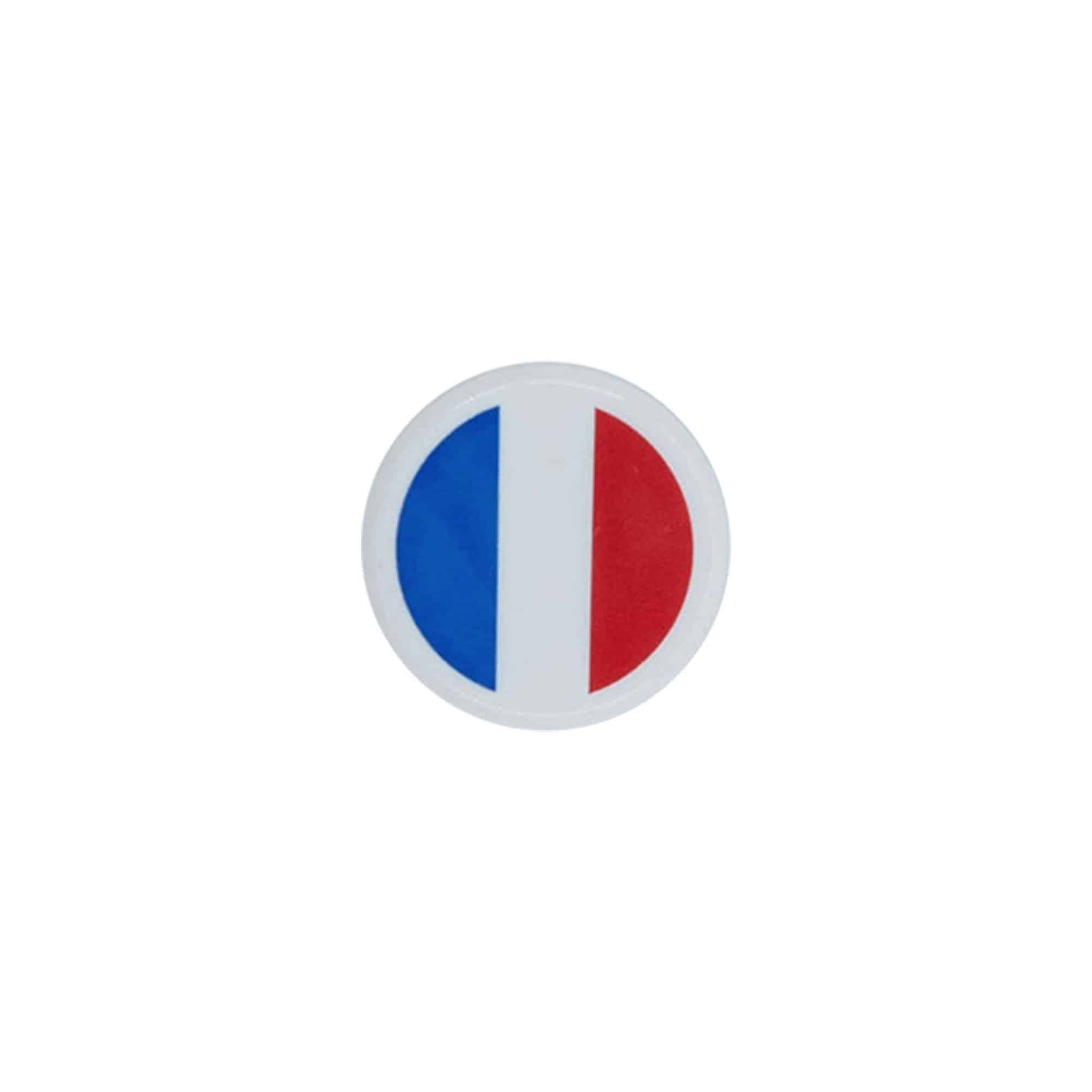 Griffkorken 19 mm 'Frankreich', Kunststoff, mehrfarbig, für Mündung: Kork